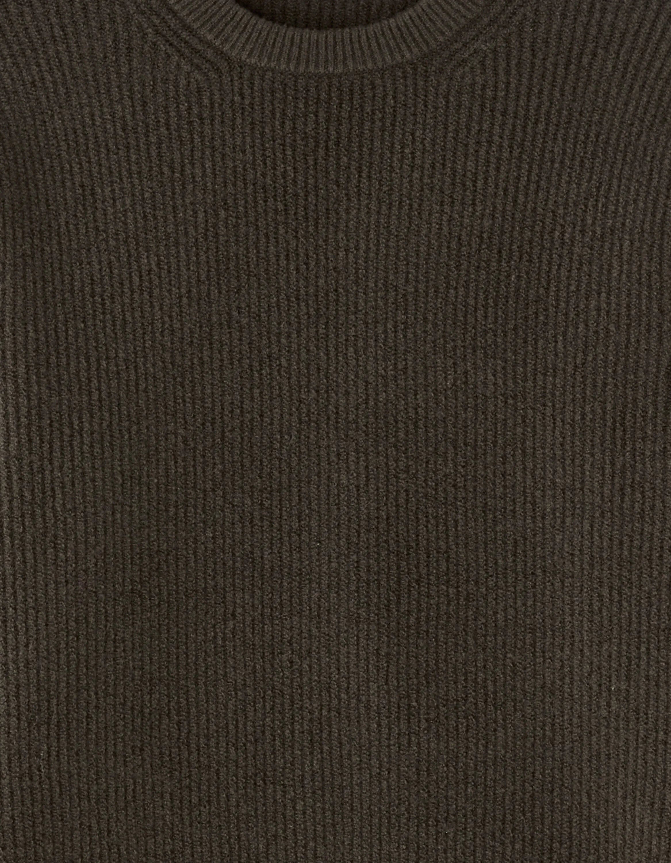 Celio_Grey_Round Neck Sweater in Fancy Pearl Knit - Anthracite_MECOMFY_BLACK_05