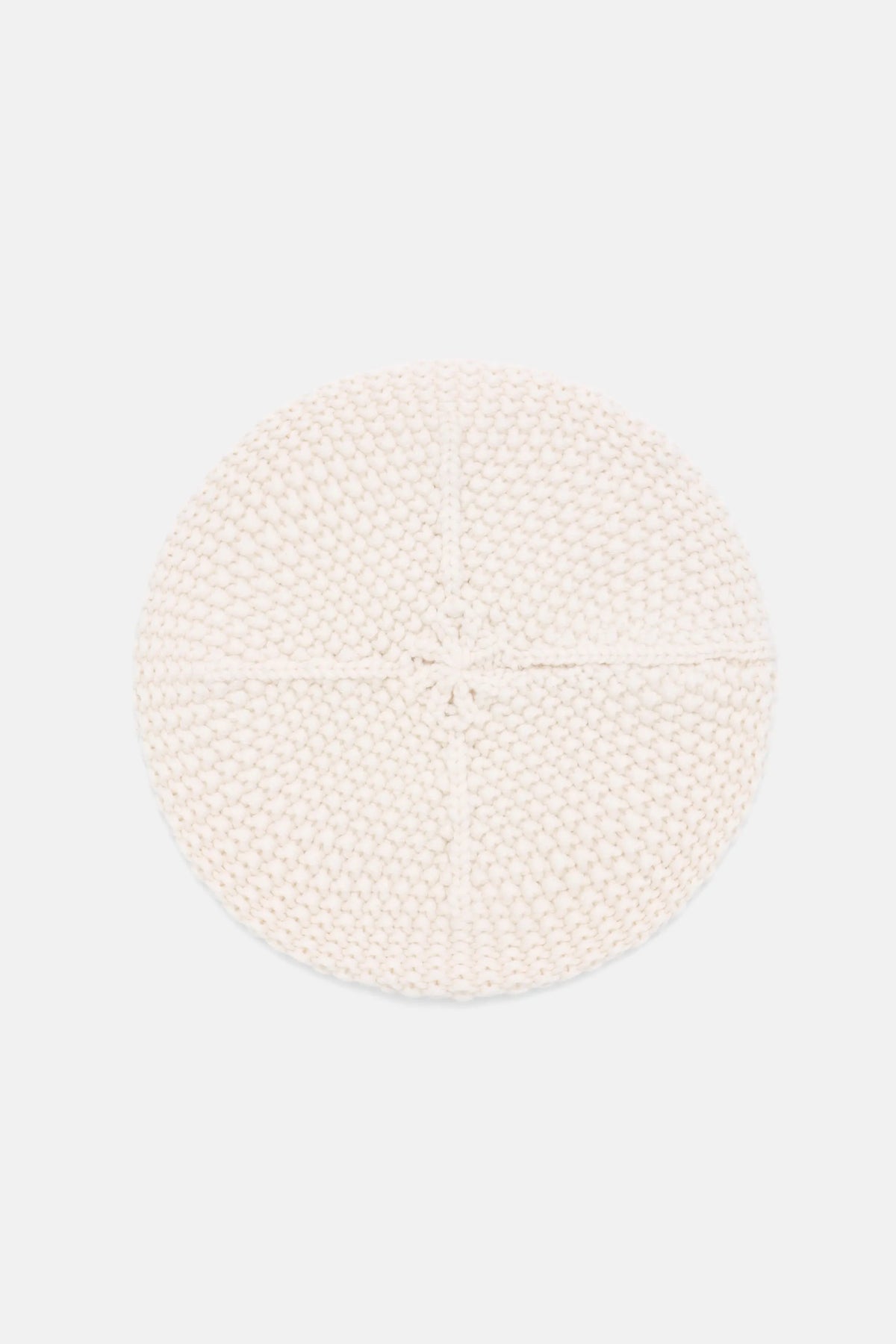 Luisa Spagnoli Panna Women Medoro - Wool Knit Beret SKU: MEDORO A_0202 Image 03