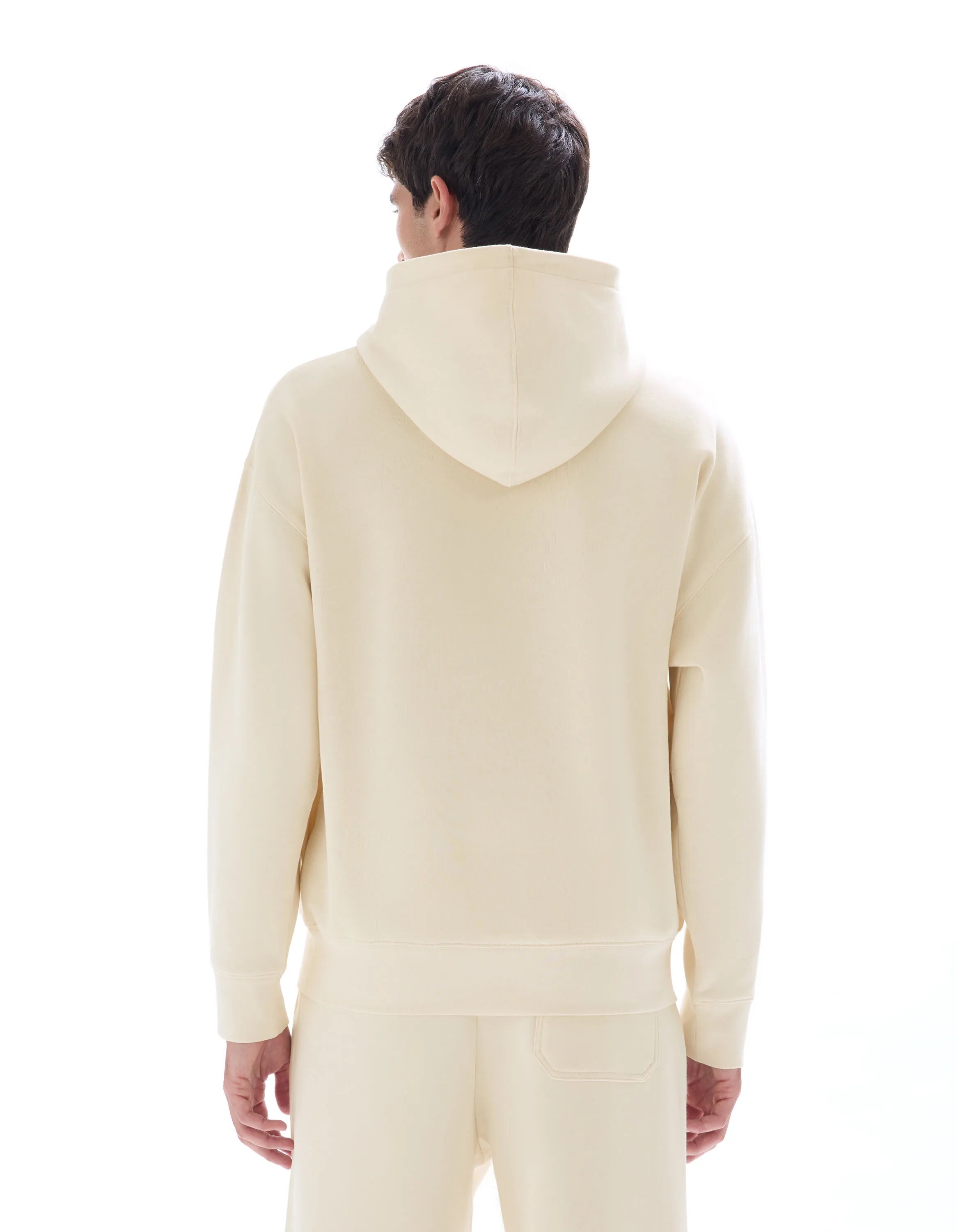 Celio_Ecru_Plain Oversized Hooded Sweatshirt_MENEWIDEA_ECRU_03