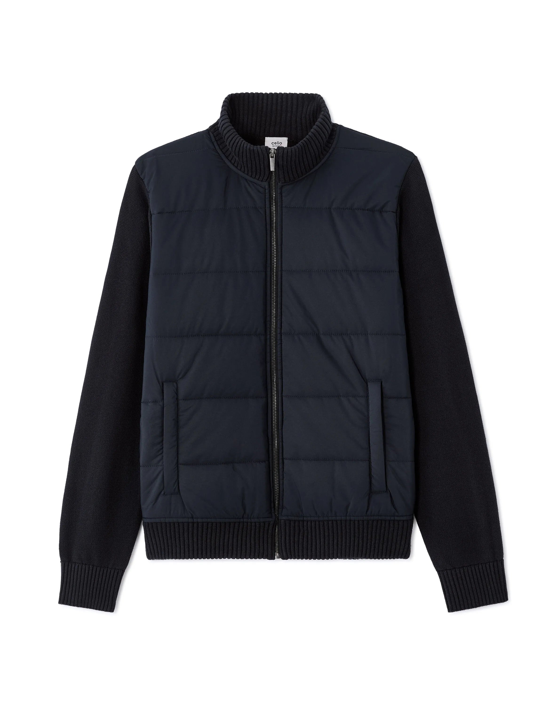 Celio_Encre_100% Cotton Milano Knit Jacket_MERGUS_ENCRE_07