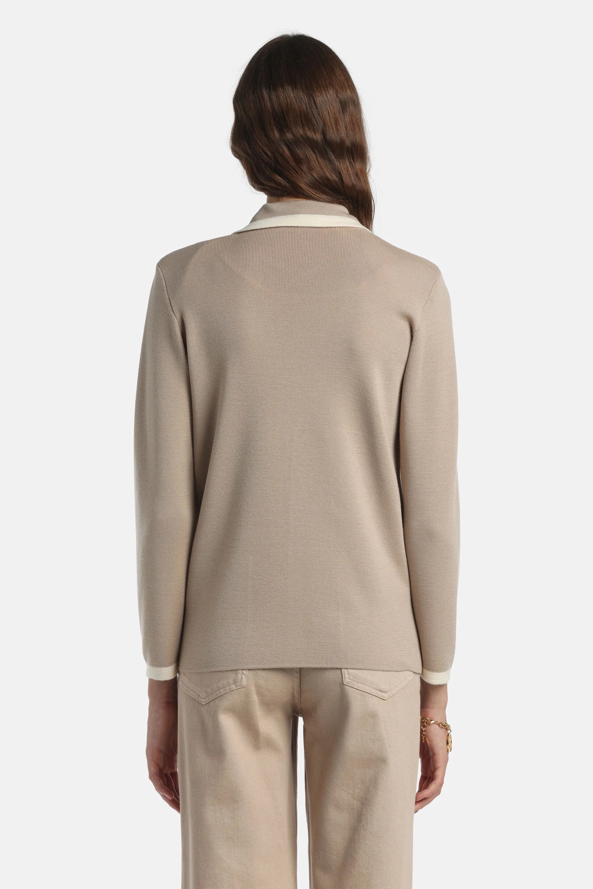 Luisa Spagnoli Beige/Panna Women Meridien - Jacket with Lapels SKU: MERIDIEN_1137 0202 Image 02