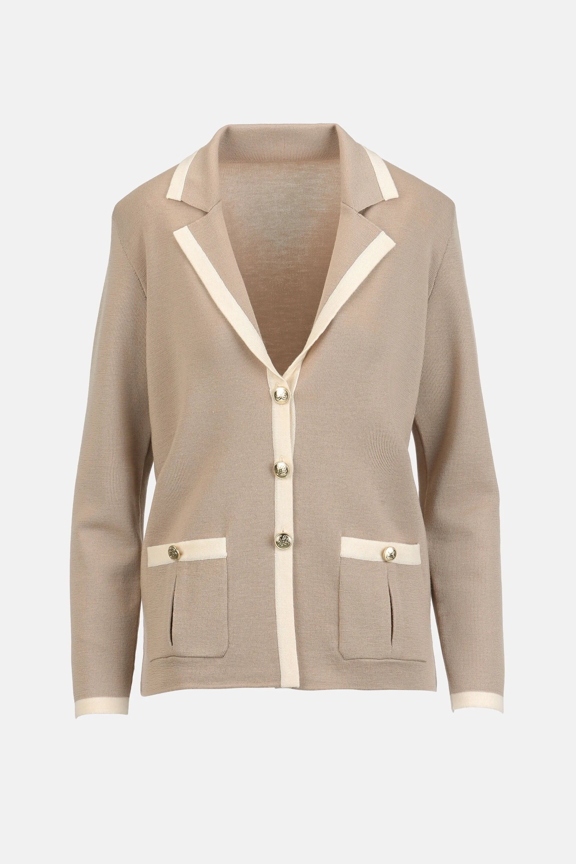 Luisa Spagnoli Beige/Panna Women Meridien - Jacket with Lapels SKU: MERIDIEN_1137 0202 Image 06