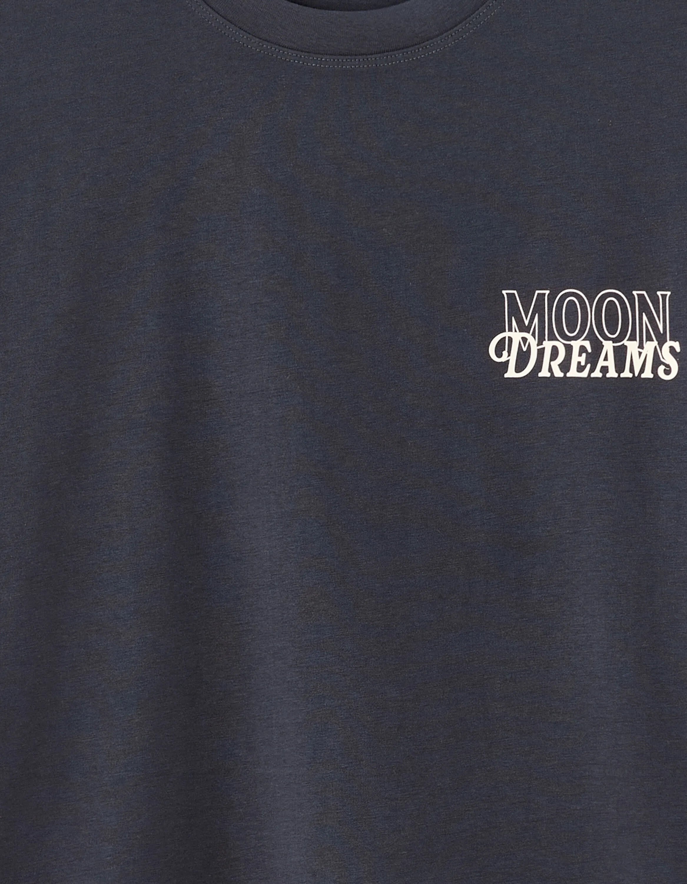 Celio_Bleu Nuit_Oversized Crew Neck T-Shirt 100% Cotton Astro Print_MESOLEIL_BLEU NUIT_05