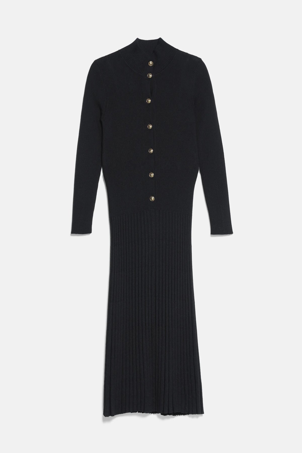 Luisa Spagnoli Nero Women Met Pleated Midi Dress SKU: MET_0101 Image 06