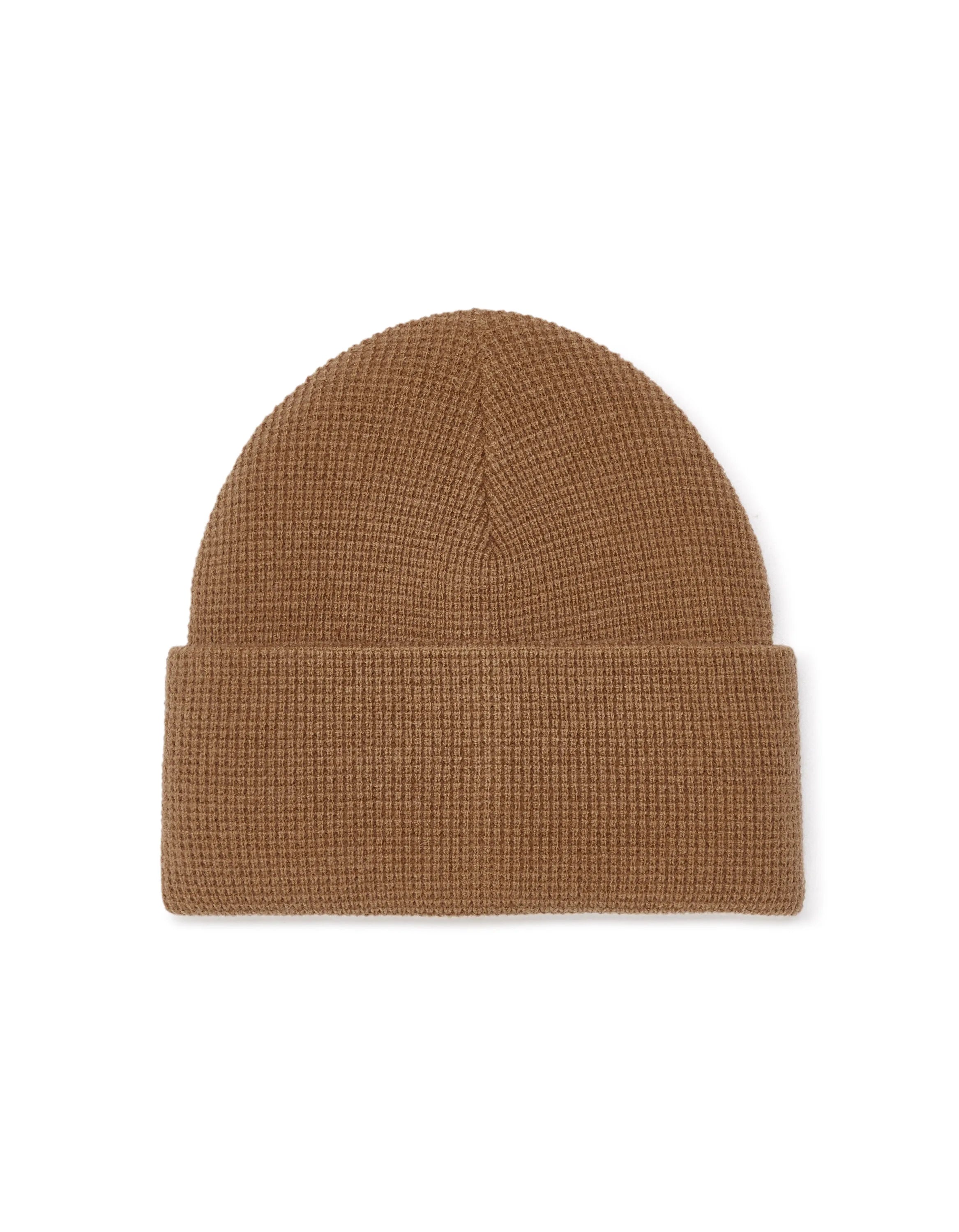 Celio_Camel_Waffle Knit Beanie_MIBEAWAFLE_CAMEL_01