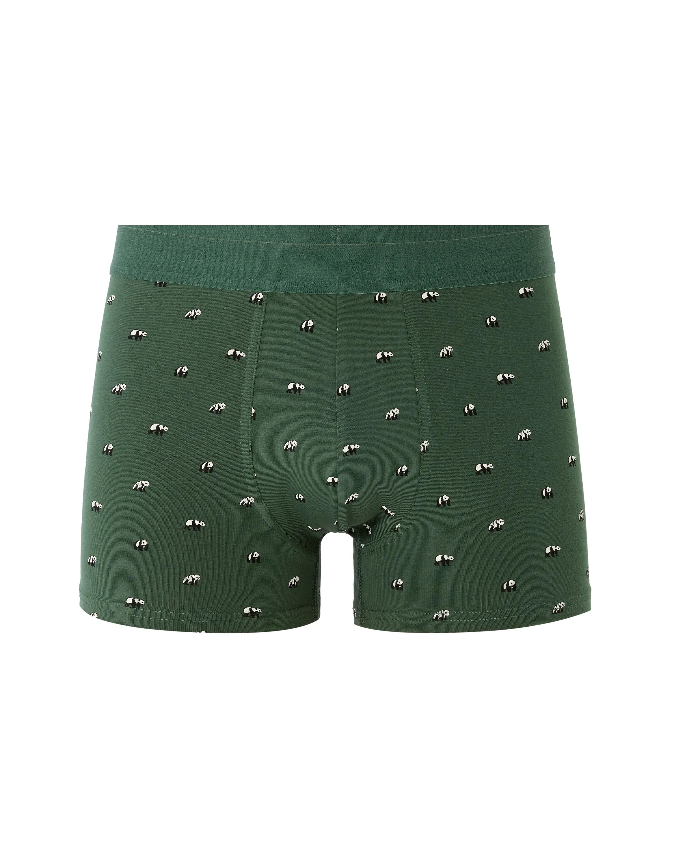Celio_Kaki_Panda Patterned Boxer Shorts_MIBOPANDA_KAKI_01