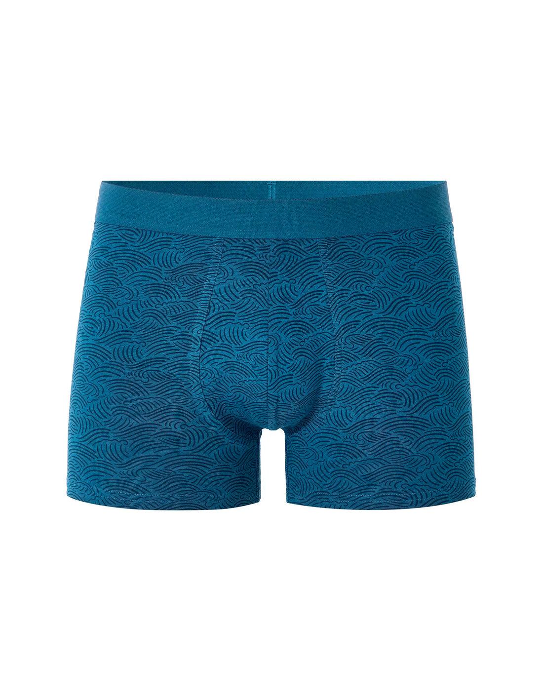 Celio_Blue_Stretch Cotton Wave Pattern Boxer Shorts_MIBOWAVE_BLUE_01