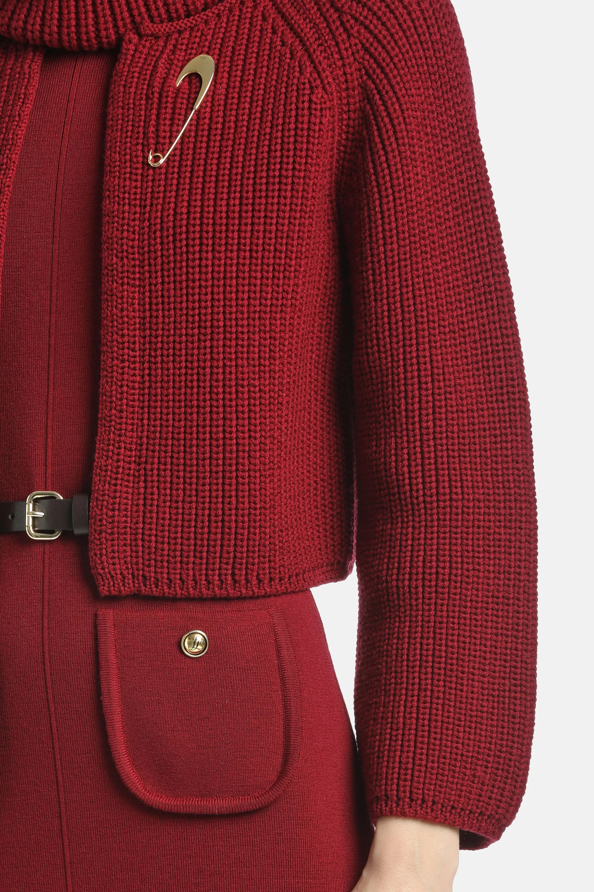 Luisa Spagnoli_Burgundy_Milda - Knit Bolero_MILDA_2405_05