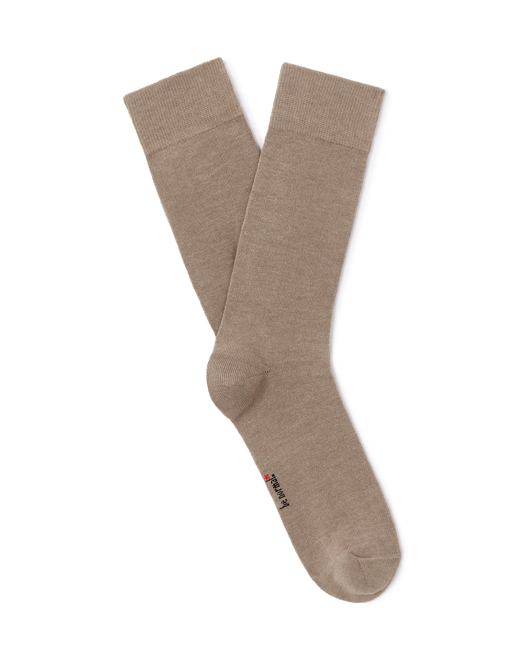 Celio_High Sports Socks in Stretch Cotton - Taupe_MILOF_TAUPE MEL_01