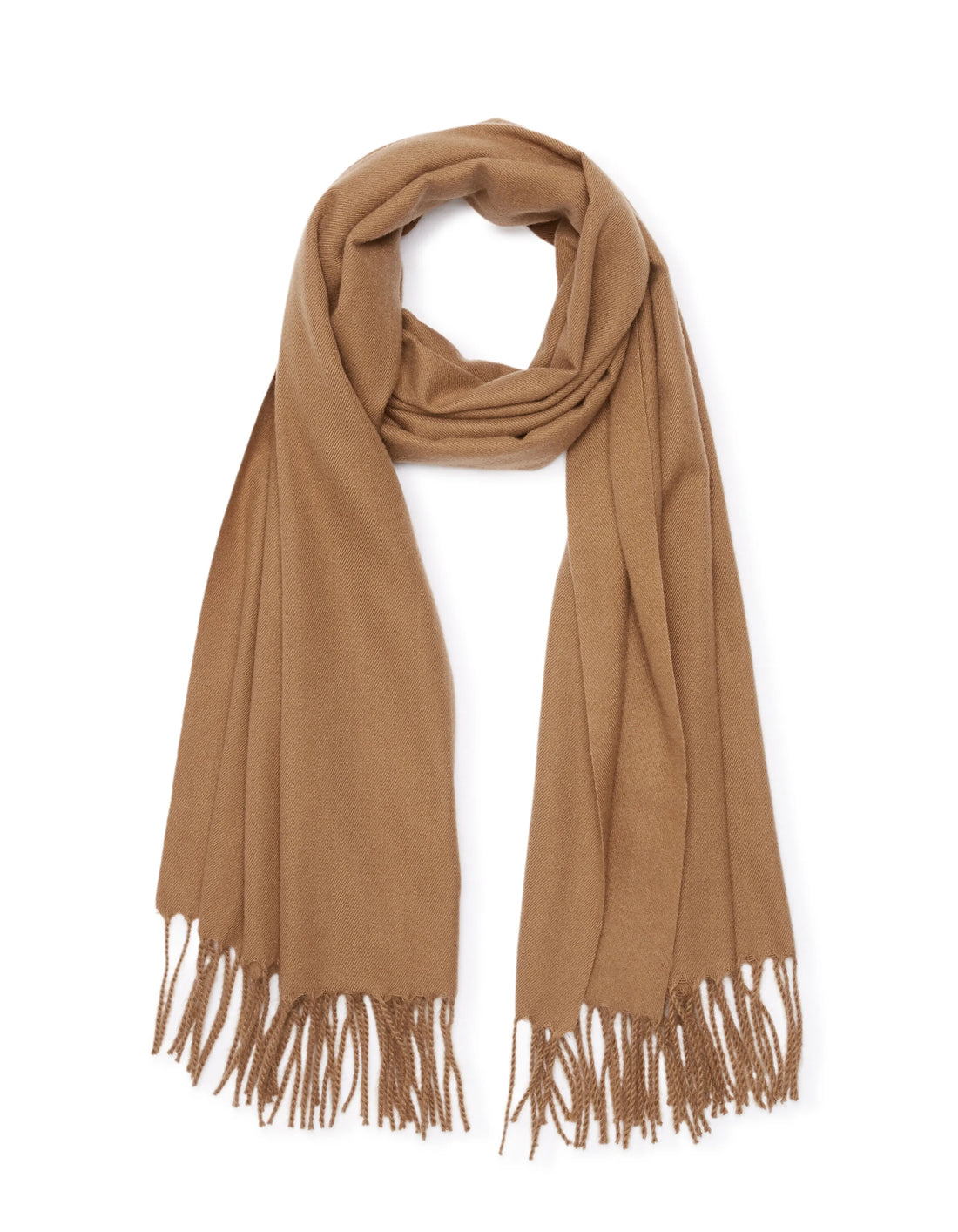 Celio_Camel_Warm Scarf with Fringes_MISCAFACE_CAMEL_01