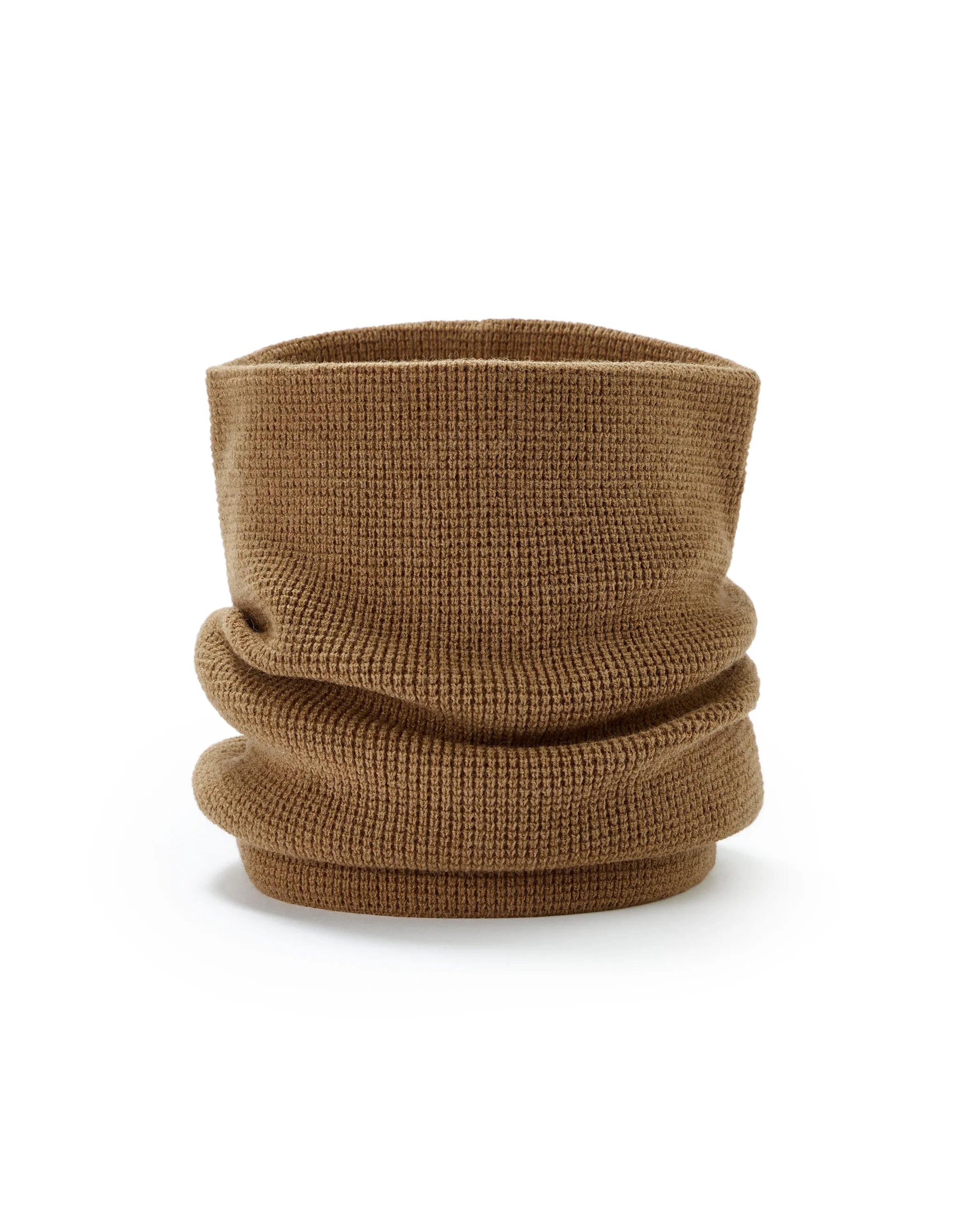 Celio_Camel_Waffle Knit Snood_MISCAWAFLE_CAMEL_01