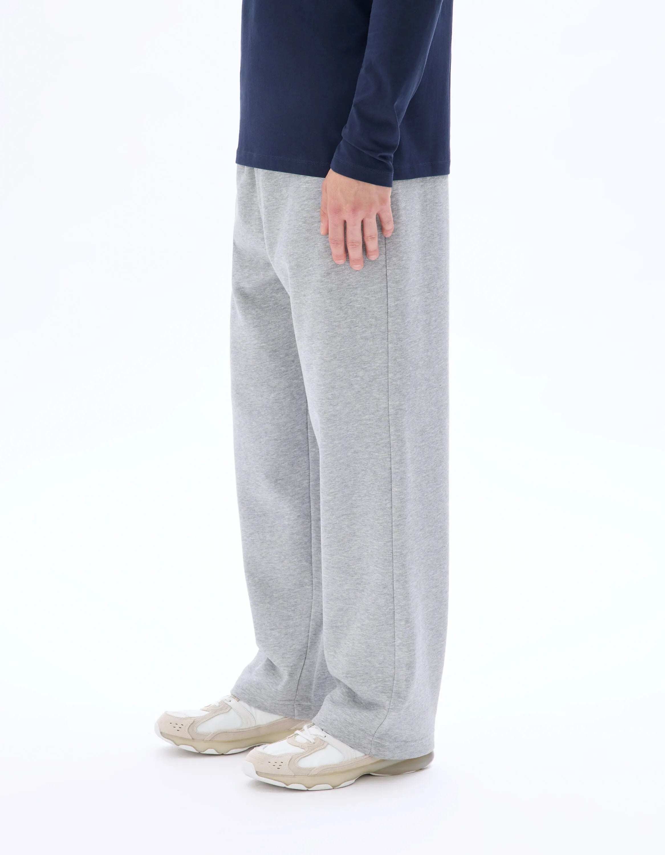 Celio_Heather Grey_Oversized Jogging Pants_MODROI_HEATHER GREY_04