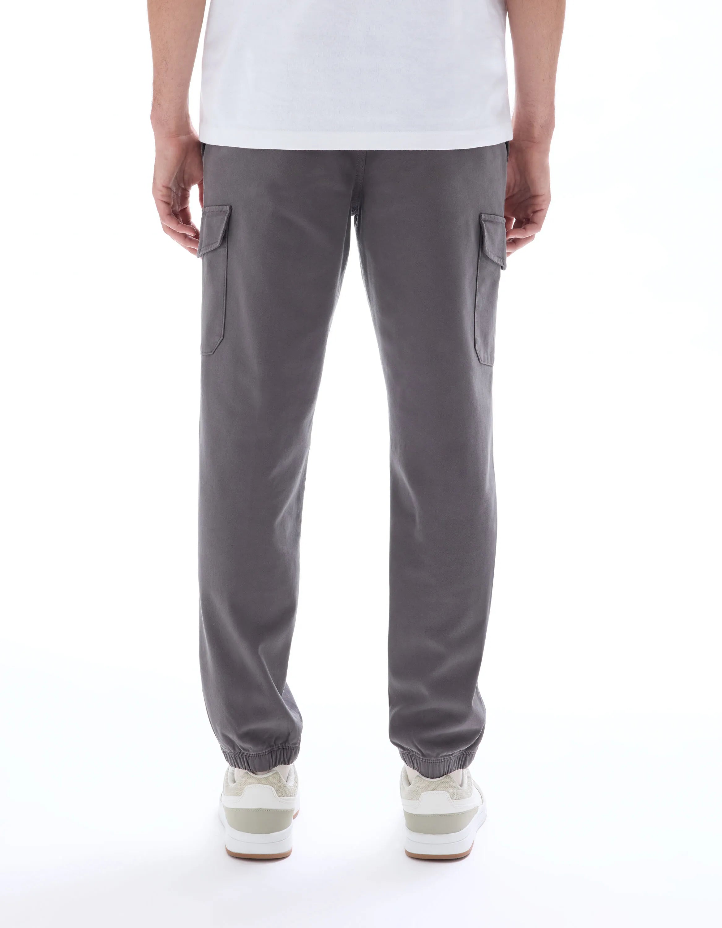 Celio_Grey_Straight Stretch Cotton Cargo Pants_MOGO_GREY_03