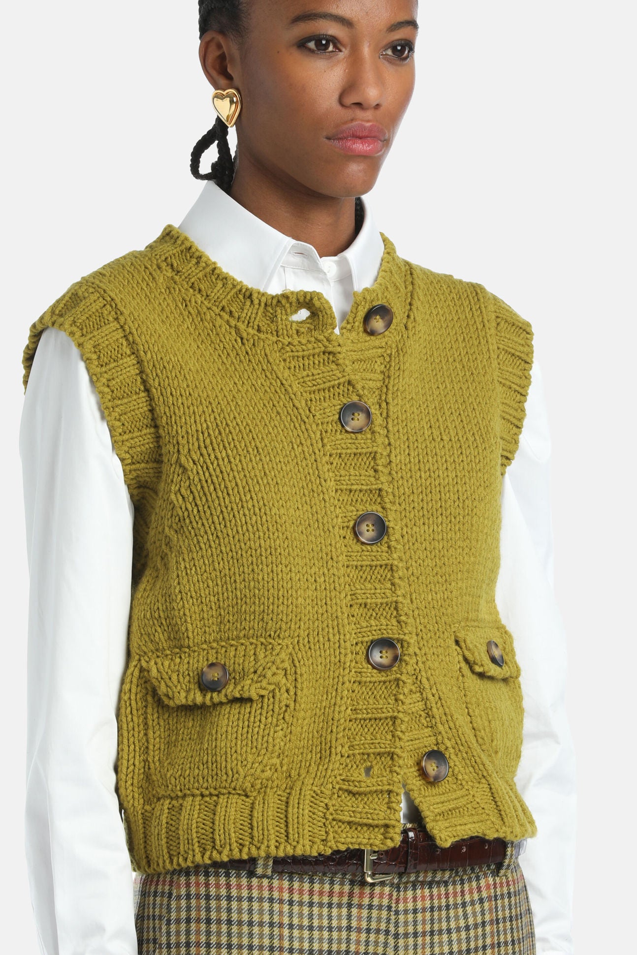 Luisa Spagnoli_Verde_Motoria - Knit Vest_MOTORIA_0563_03