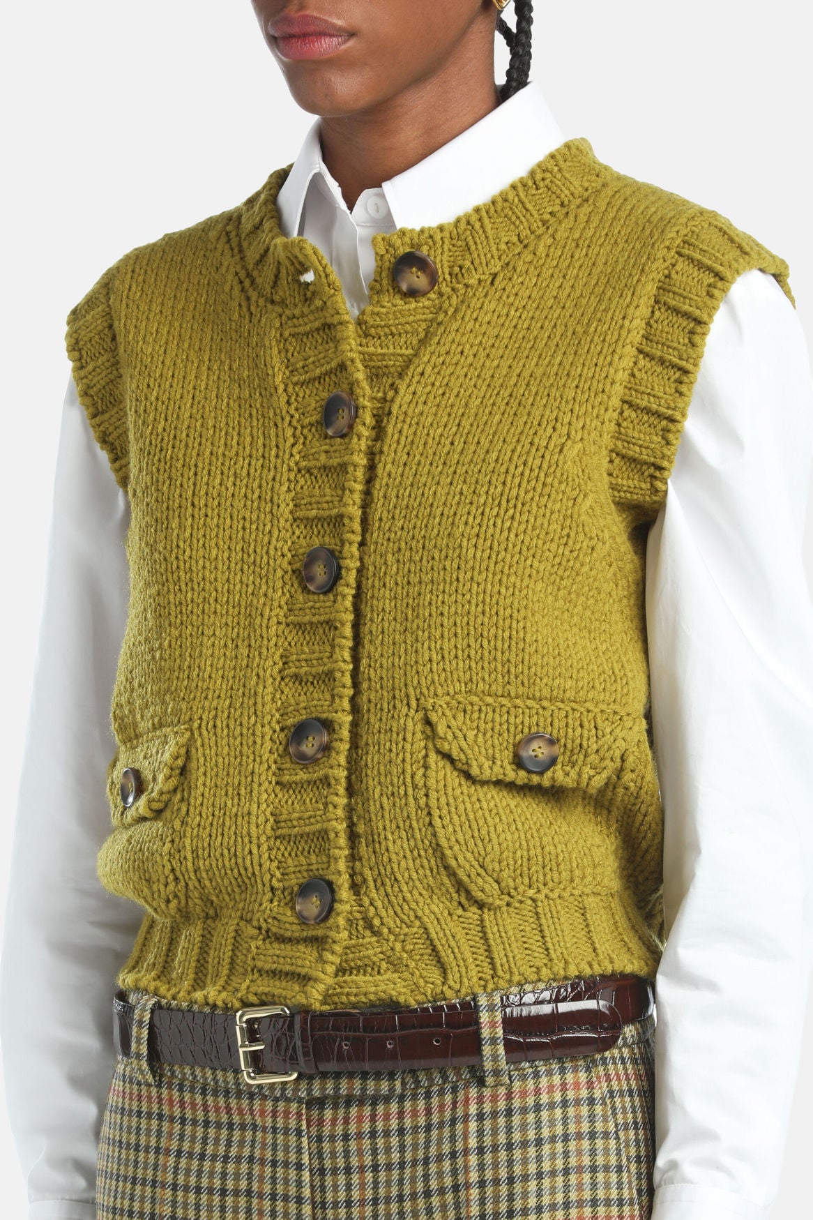 Luisa Spagnoli_Verde_Motoria - Knit Vest_MOTORIA_0563_04