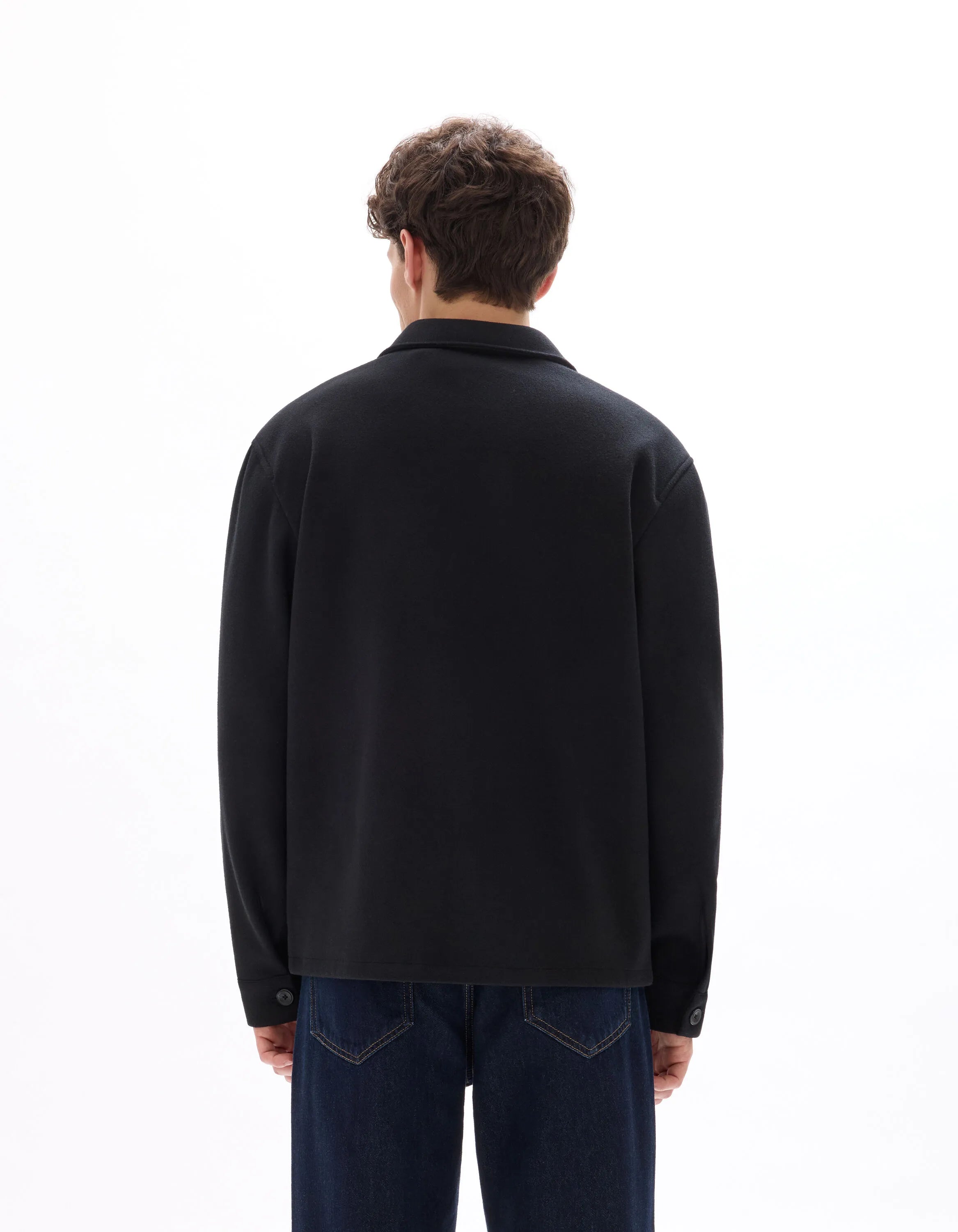 Celio_Black_Unlined Mesh Jacket - Black_MUBIAISHRT_BLACK_03