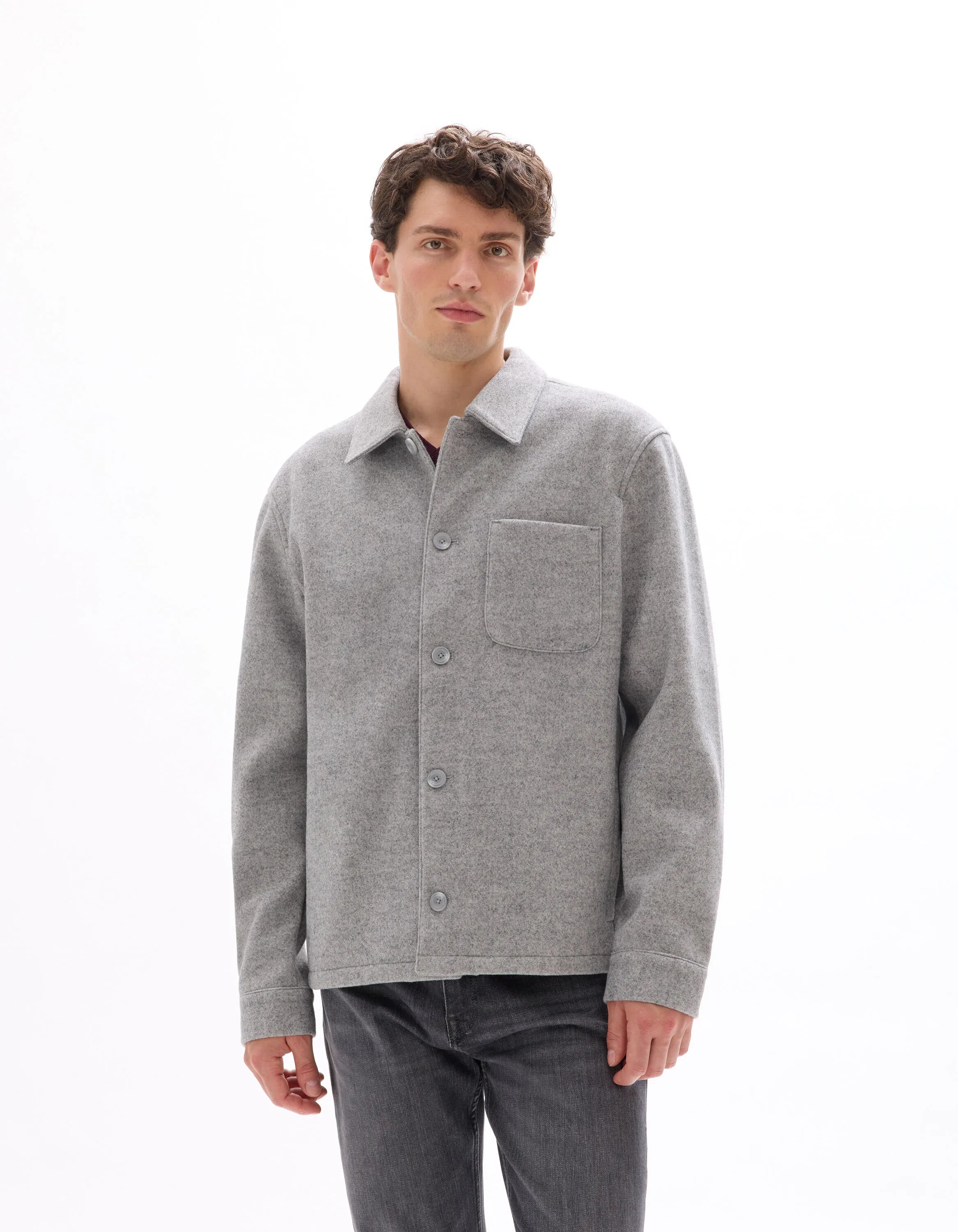 Celio_Heather Grey_Unlined Mesh Jacket_MUBIAISHRT_HEATHER GREY_02
