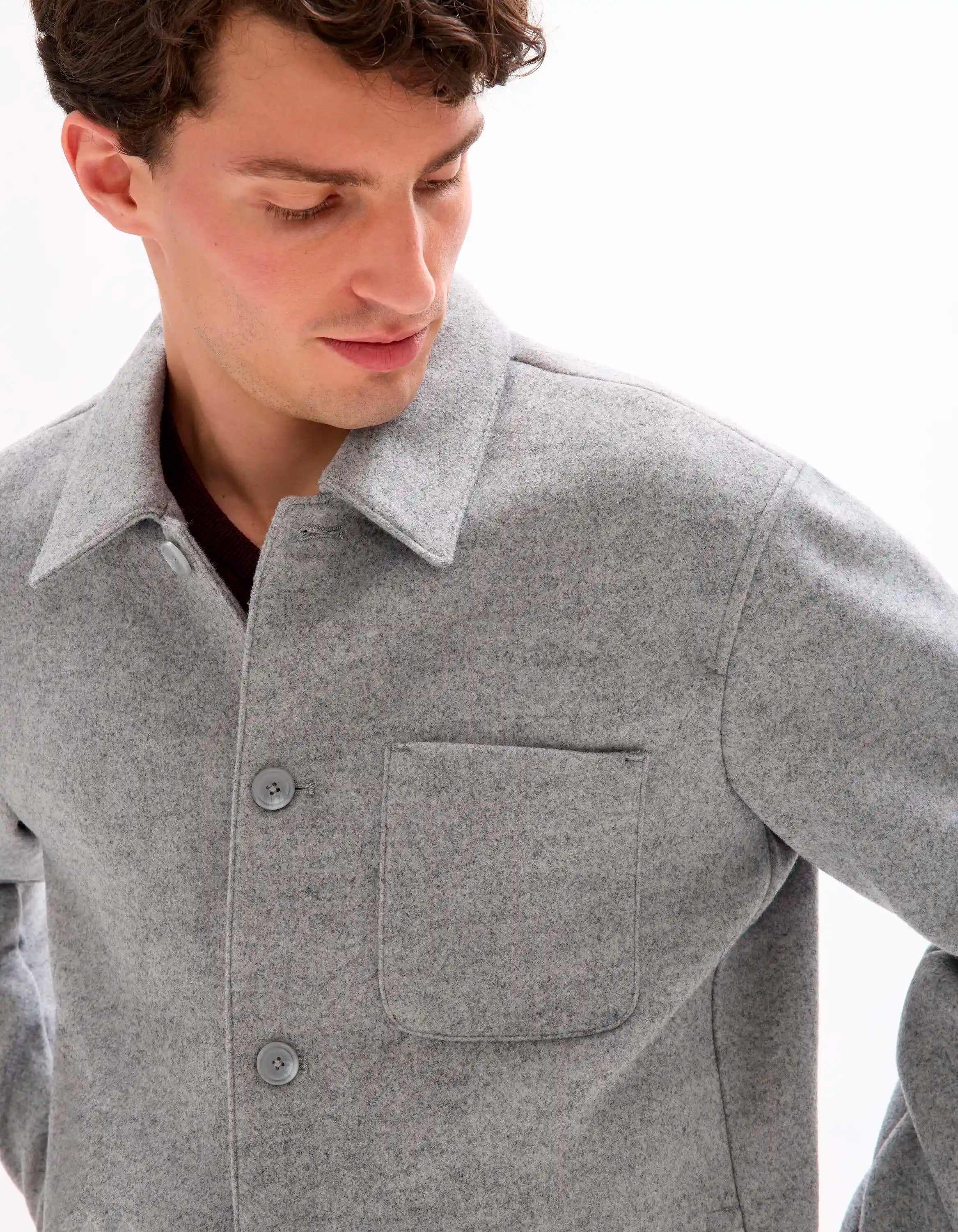 Celio_Heather Grey_Unlined Mesh Jacket_MUBIAISHRT_HEATHER GREY_04