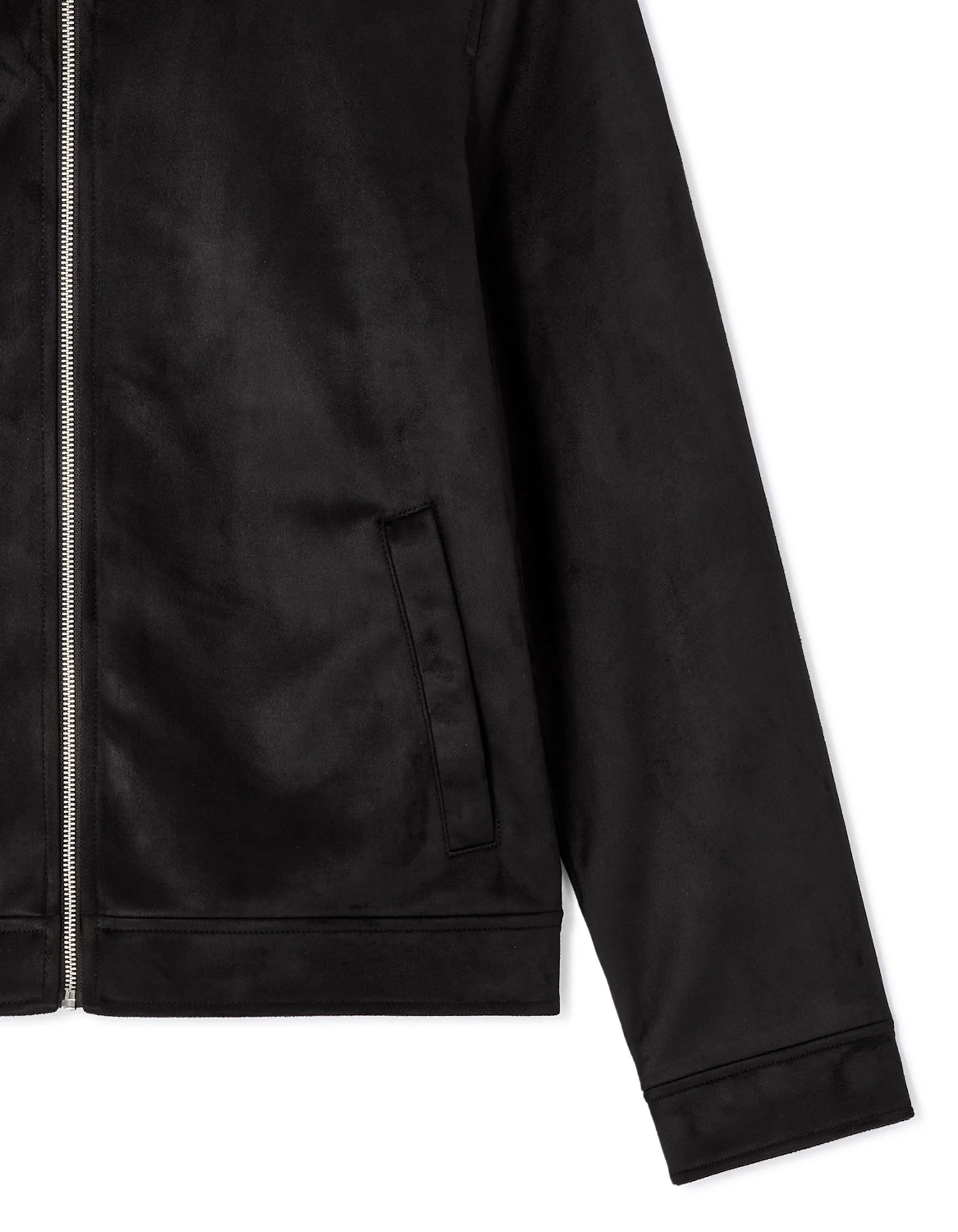Celio_Black_Faux Suede Jacket_MUFASTER_BLACK_07