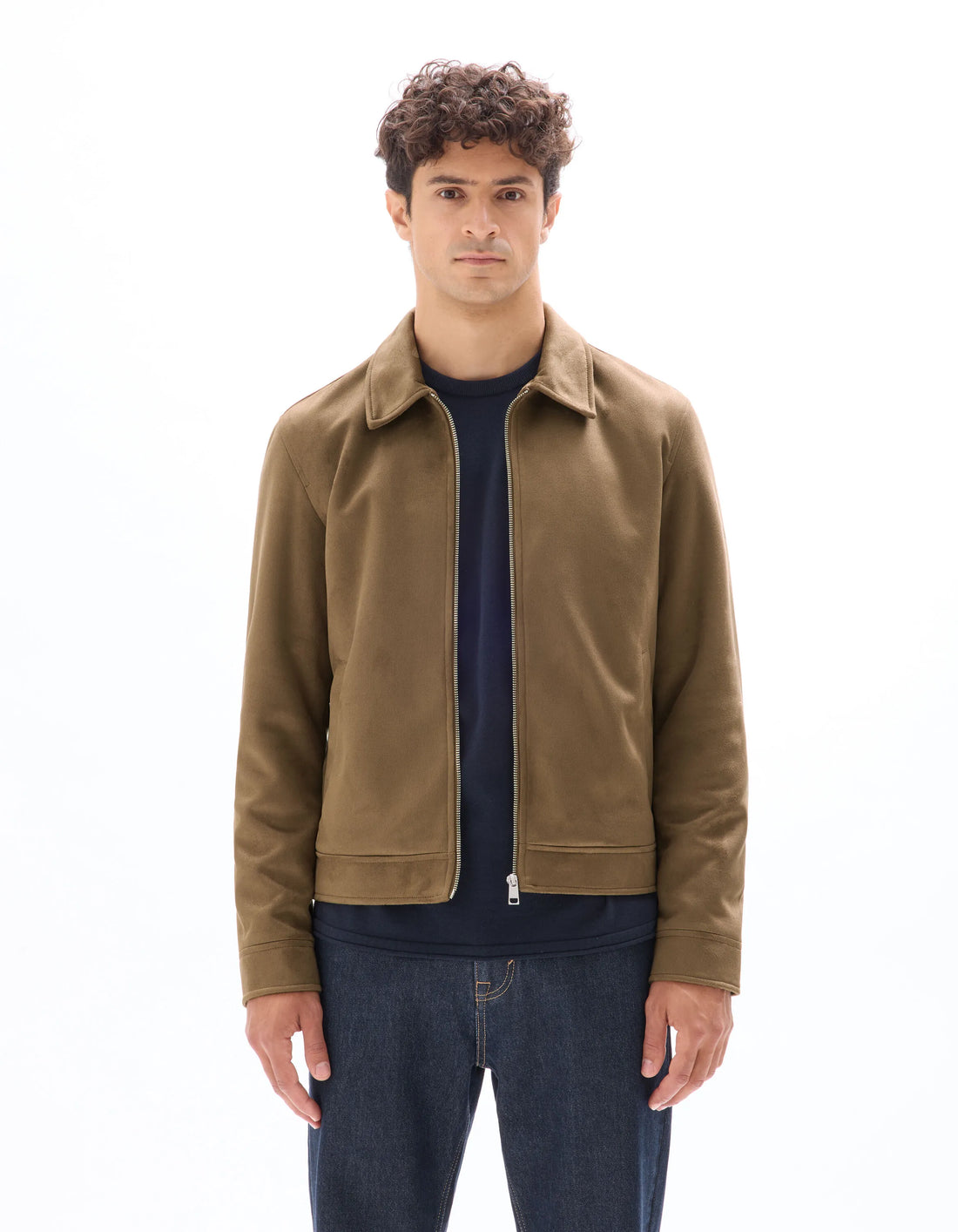 Celio_Camel_Faux Suede Jacket_MUFASTER_CAMEL_02