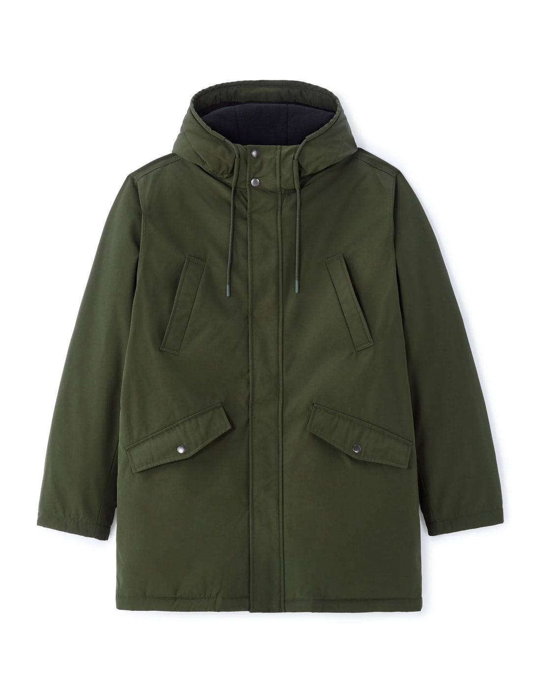 Celio_Green_Water-Repellent Hooded Parka - Khaki_MUGRID_KAKI_01