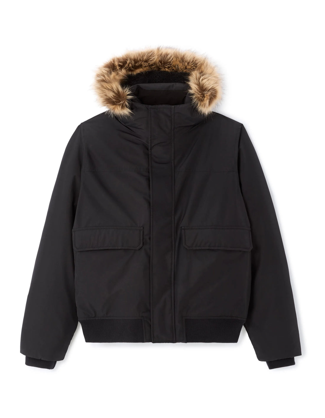 Celio_Black_Dualtech Hooded Cold Weather Jacket - Black_MUICESHORT_BLACK_01