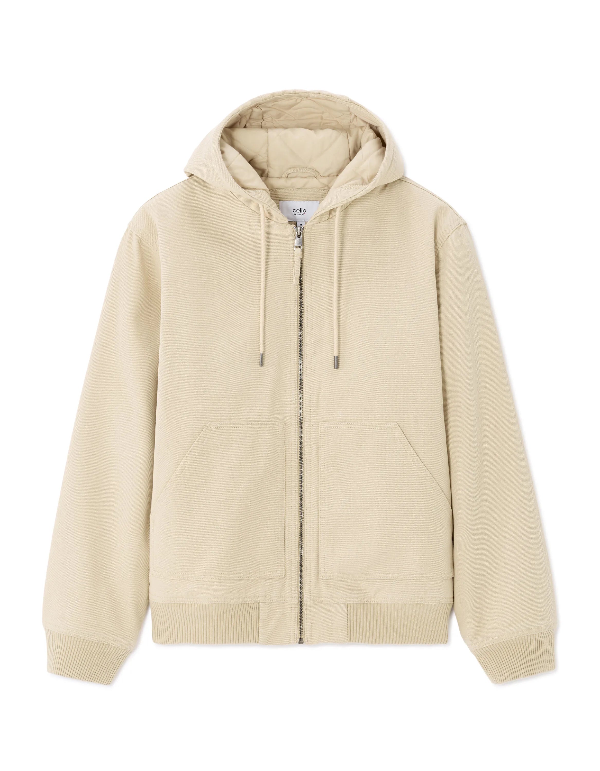 Celio_Beige_Hooded Jacket_MULEAG2_BEIGE_08