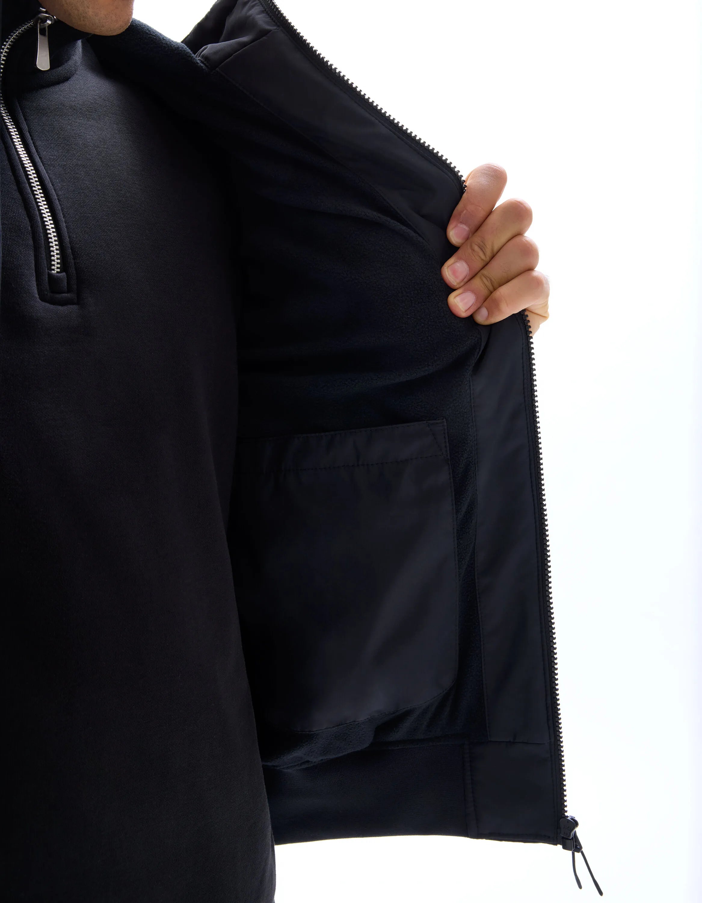 Celio_Black_Hooded Jacket_MULEAG_BLACK_05