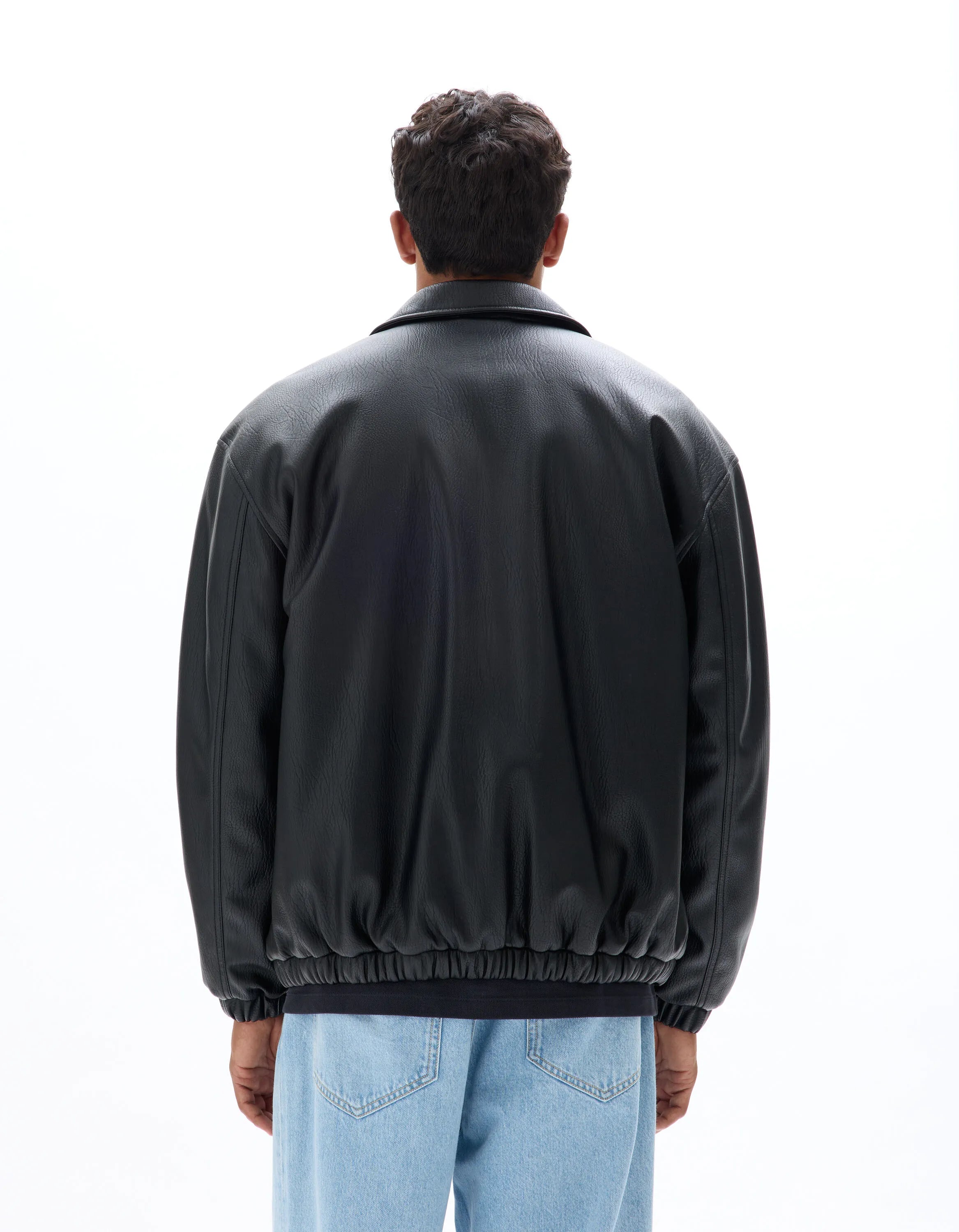 Celio_Black_Faux Suede Jacket_MUOVER_BLACK_03