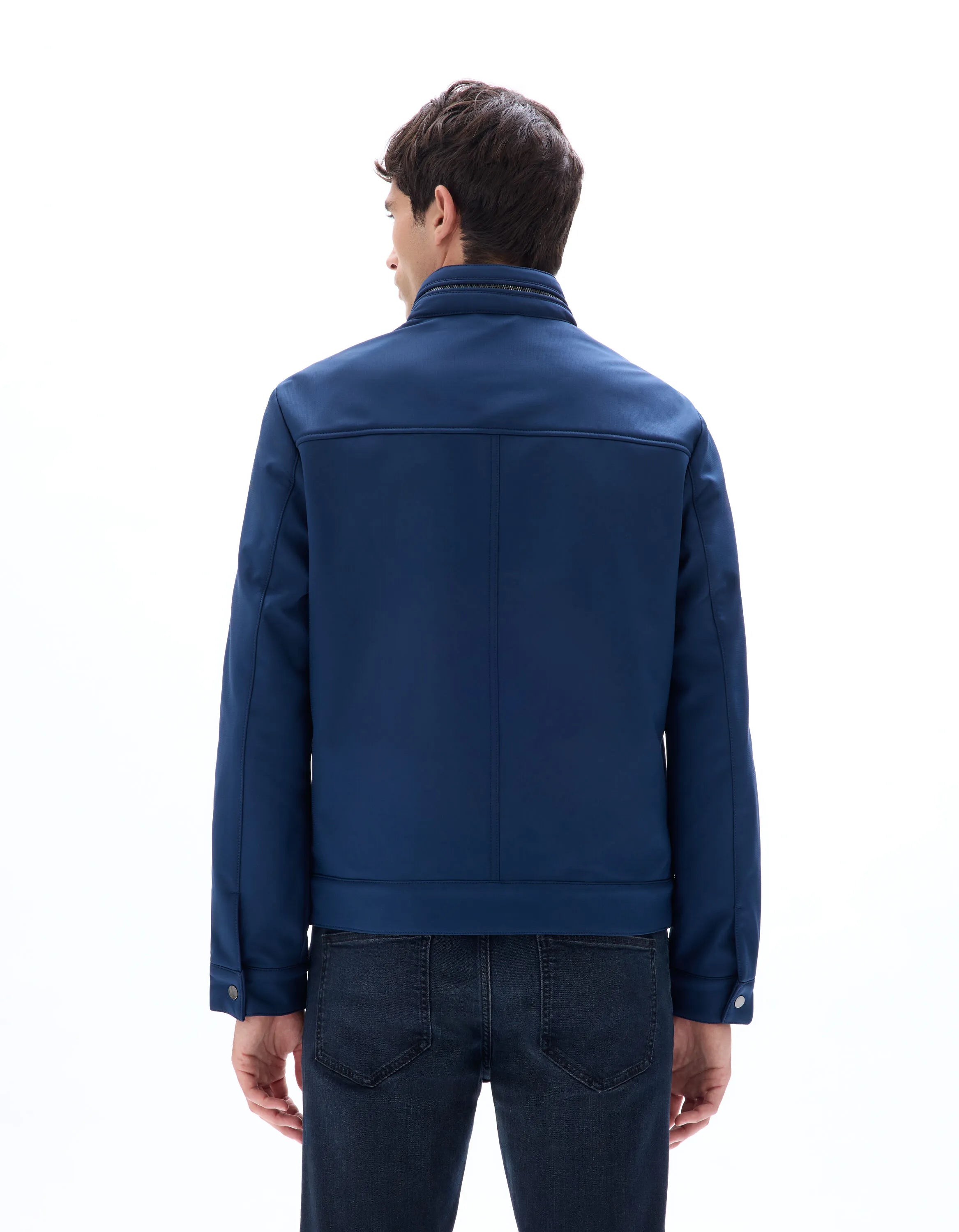 Celio_Dark Blue_Softshell Jacket with Stand-Up Collar_MUPRADO_DARK BLUE_03