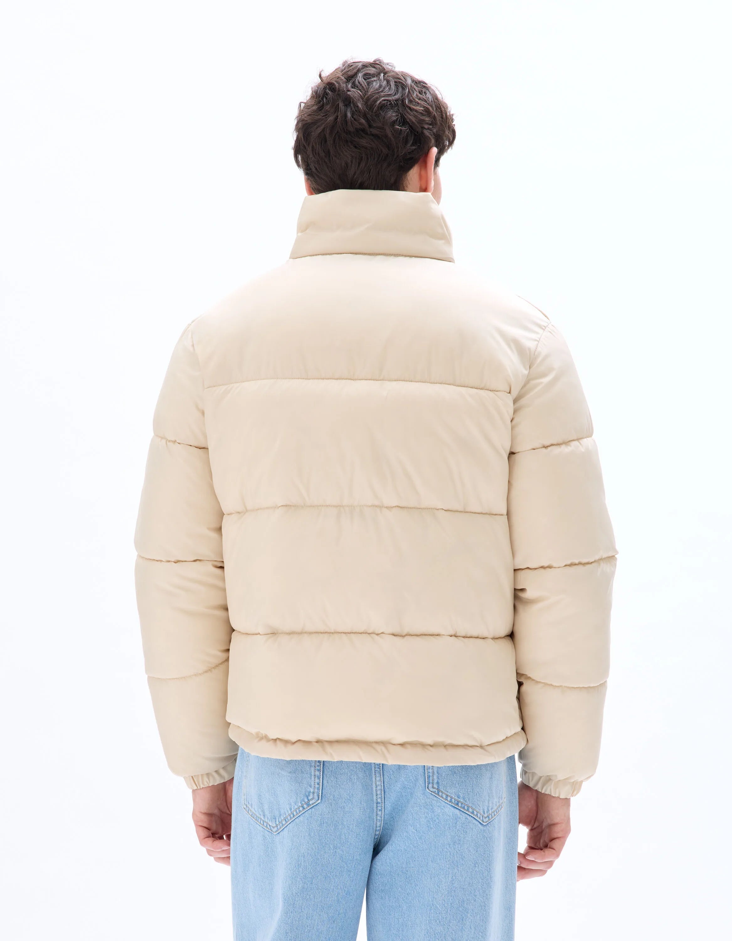 Celio_Beige_Airwarm Warm Down Jacket with High Collar - Beige_MUPUFY_BEIGE_03