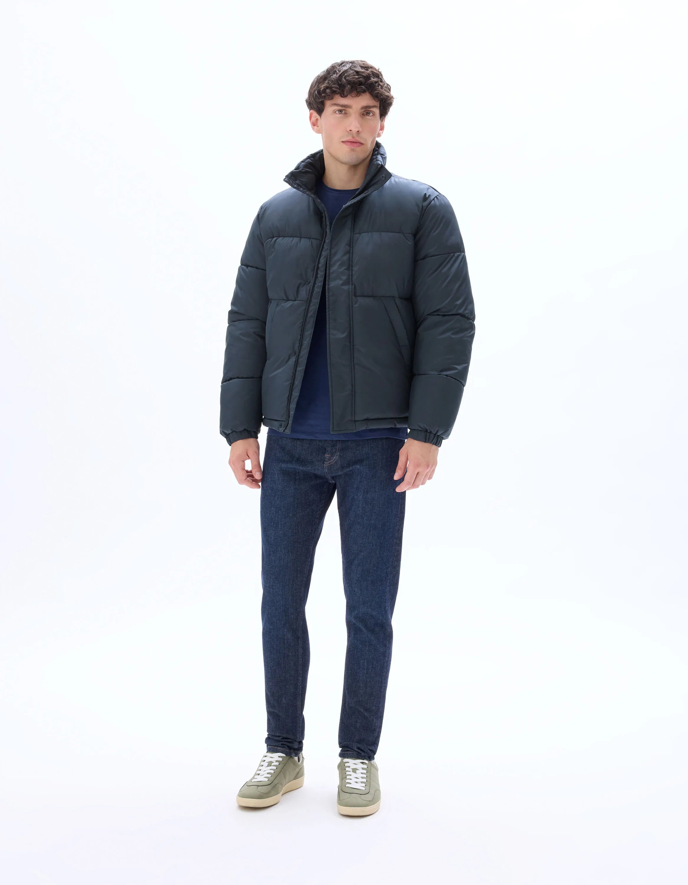 Celio_Blue_Airwarm Warm Down Jacket with High Collar - Blue_MUPUFY_BLUE_02