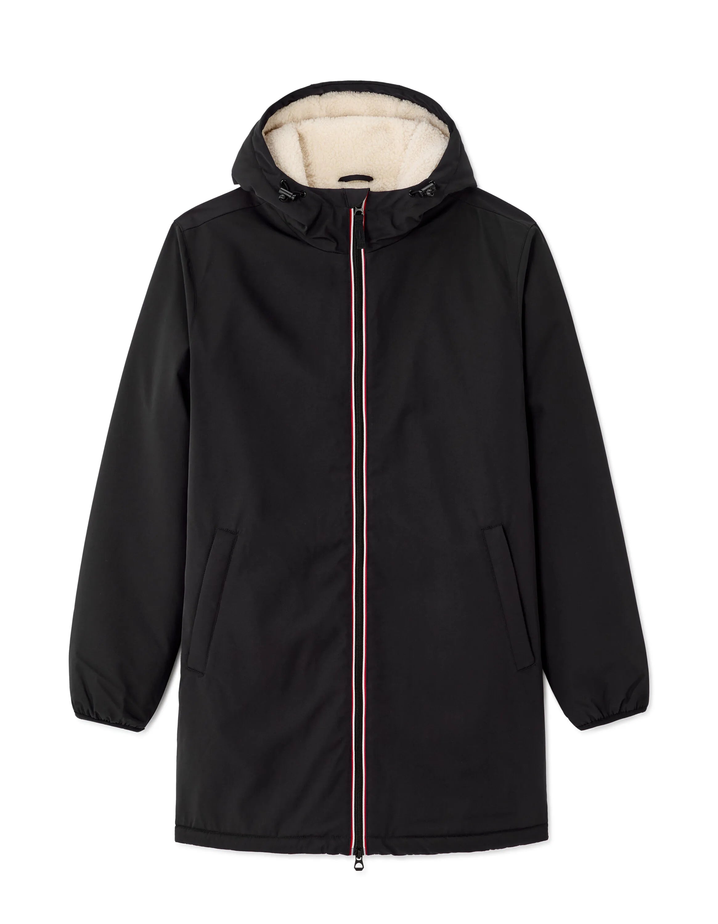 Celio_Black_Sherpa-Lined Hooded Parka_MUTEK_BLACK_08