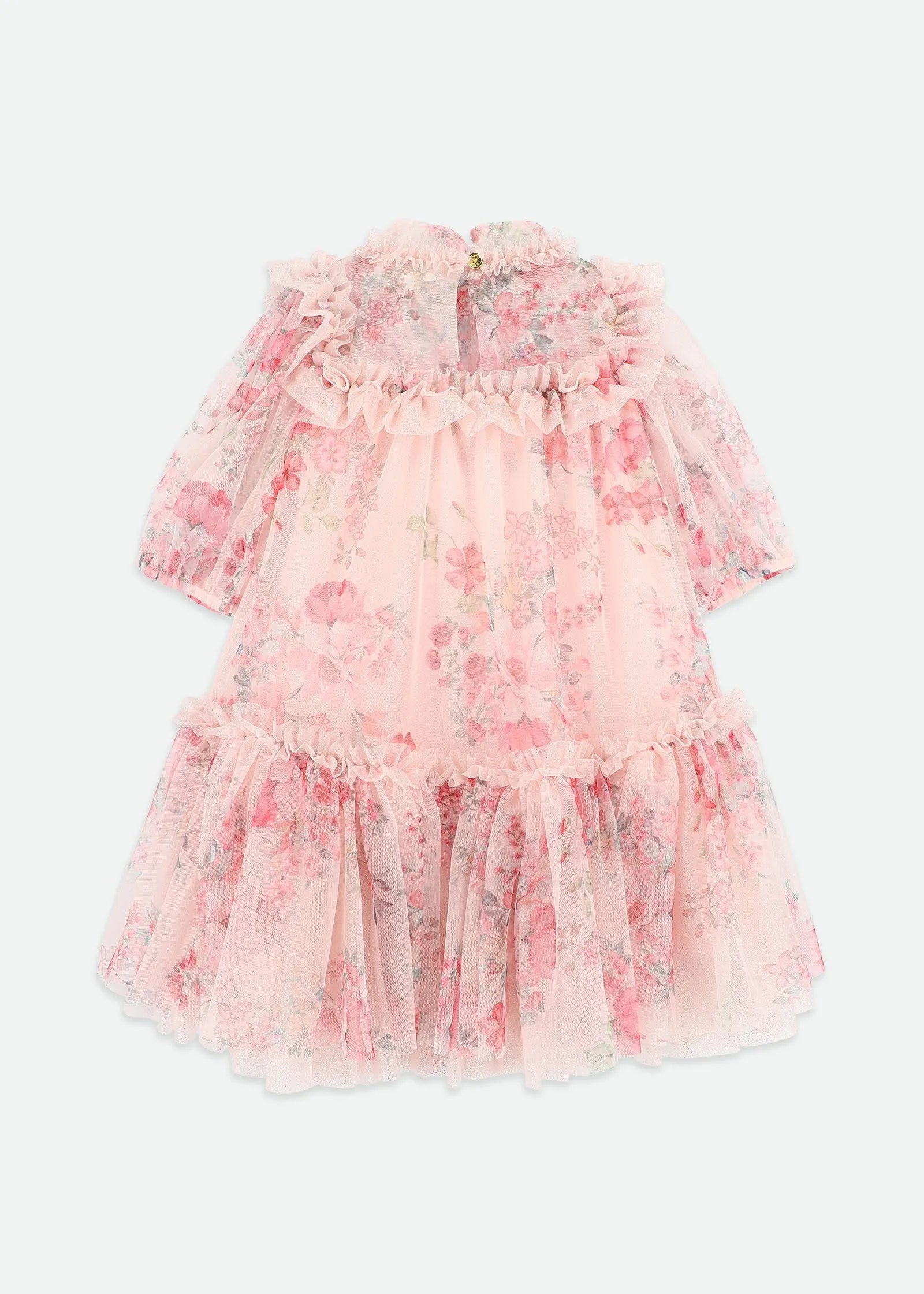 Angels Face 0 Girls Myrtisa Posy Tulle Dress Pale Pink SKU: MYRTISA_Pale Pink Image 06