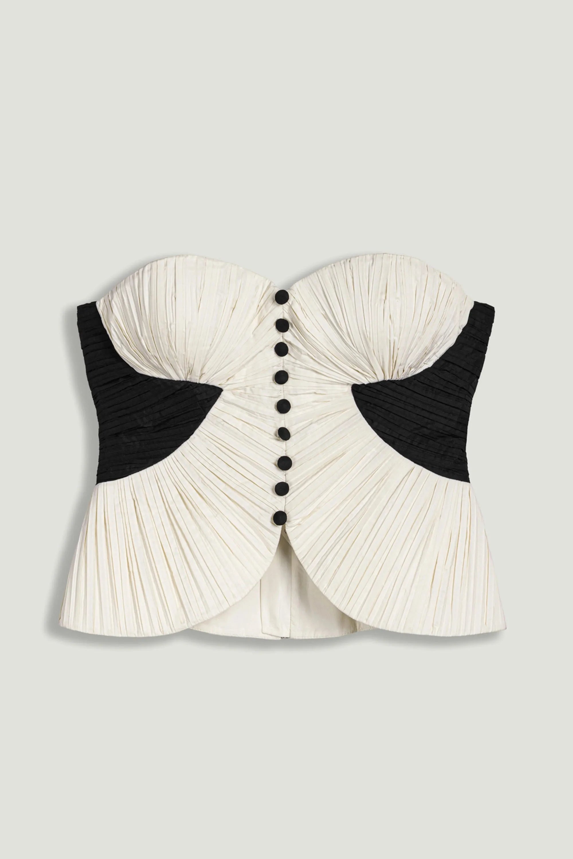 Nocturne Multi-Coloured Women Structured Strapless Contrast Bustier Top SKU: N26YN19011_0007 Image 01