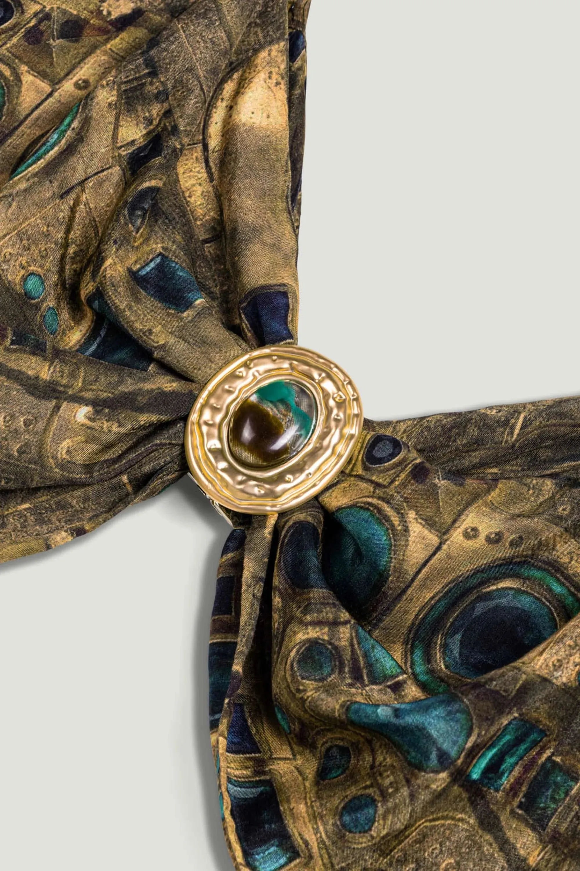 Nocturne Multi-Coloured Women Printed Ring Detail Crop Top SKU: N26YN19018_0007 Image 10
