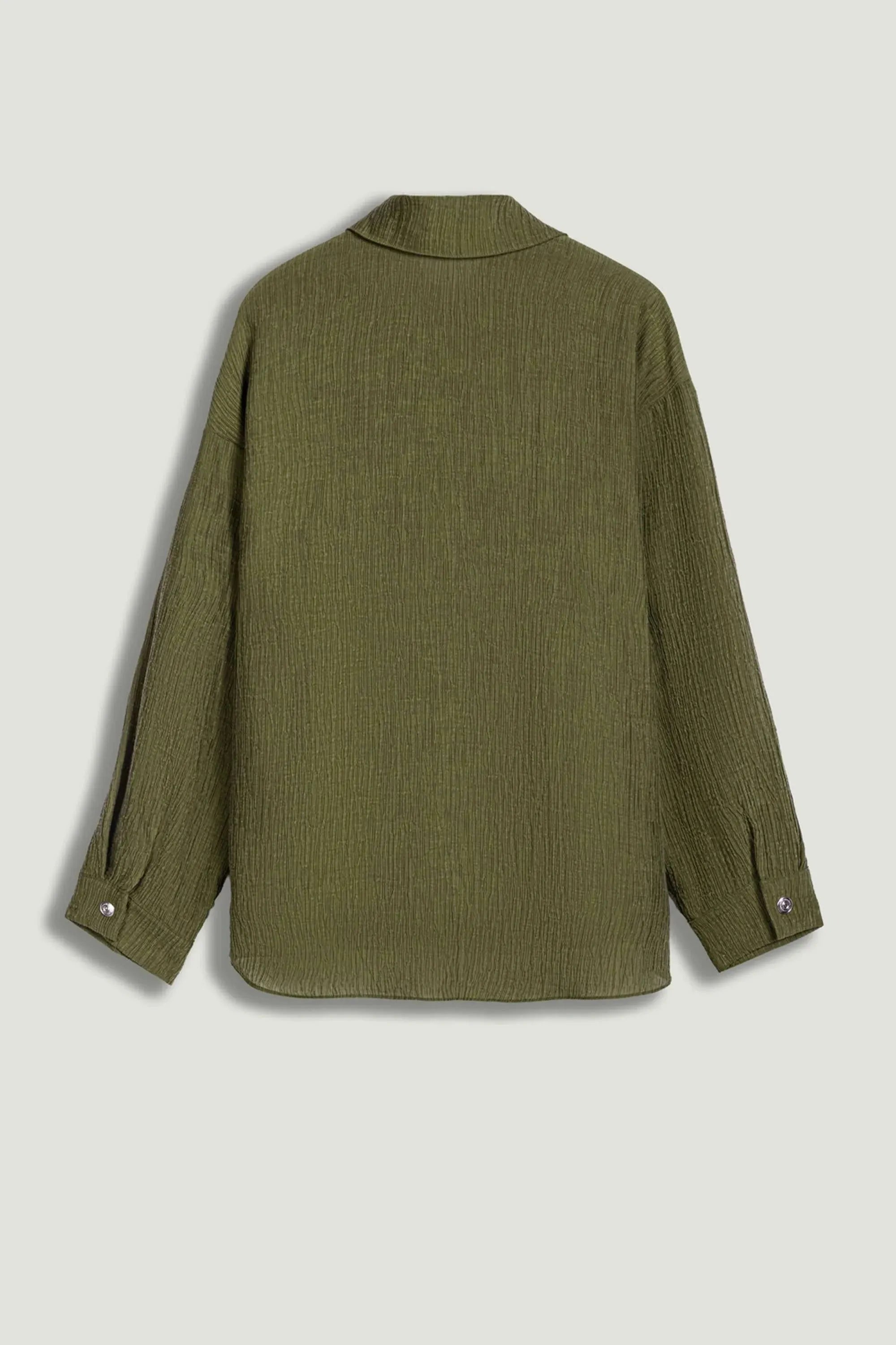 Nocturne Khaki Women Relaxed Button-Down Shirt SKU: N26YN25237_0010 Image 06