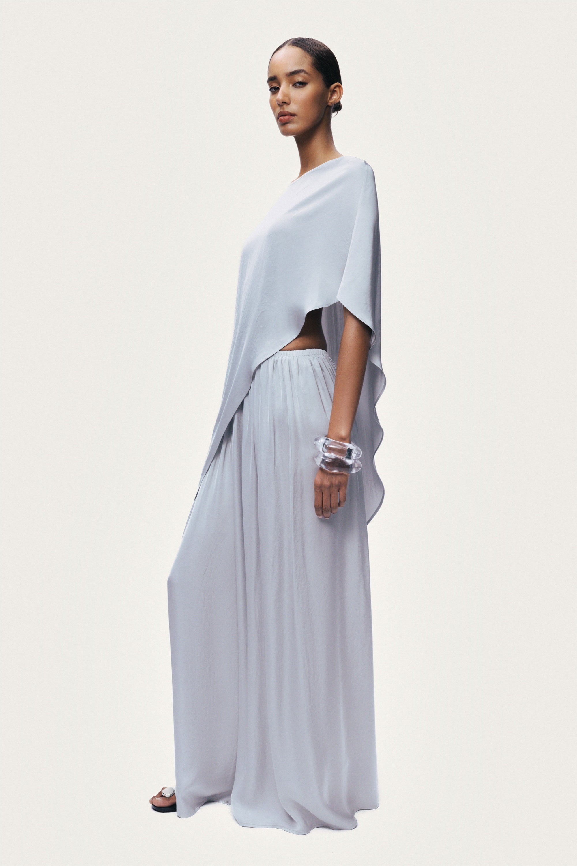 Wide-Leg Tailored Trousers