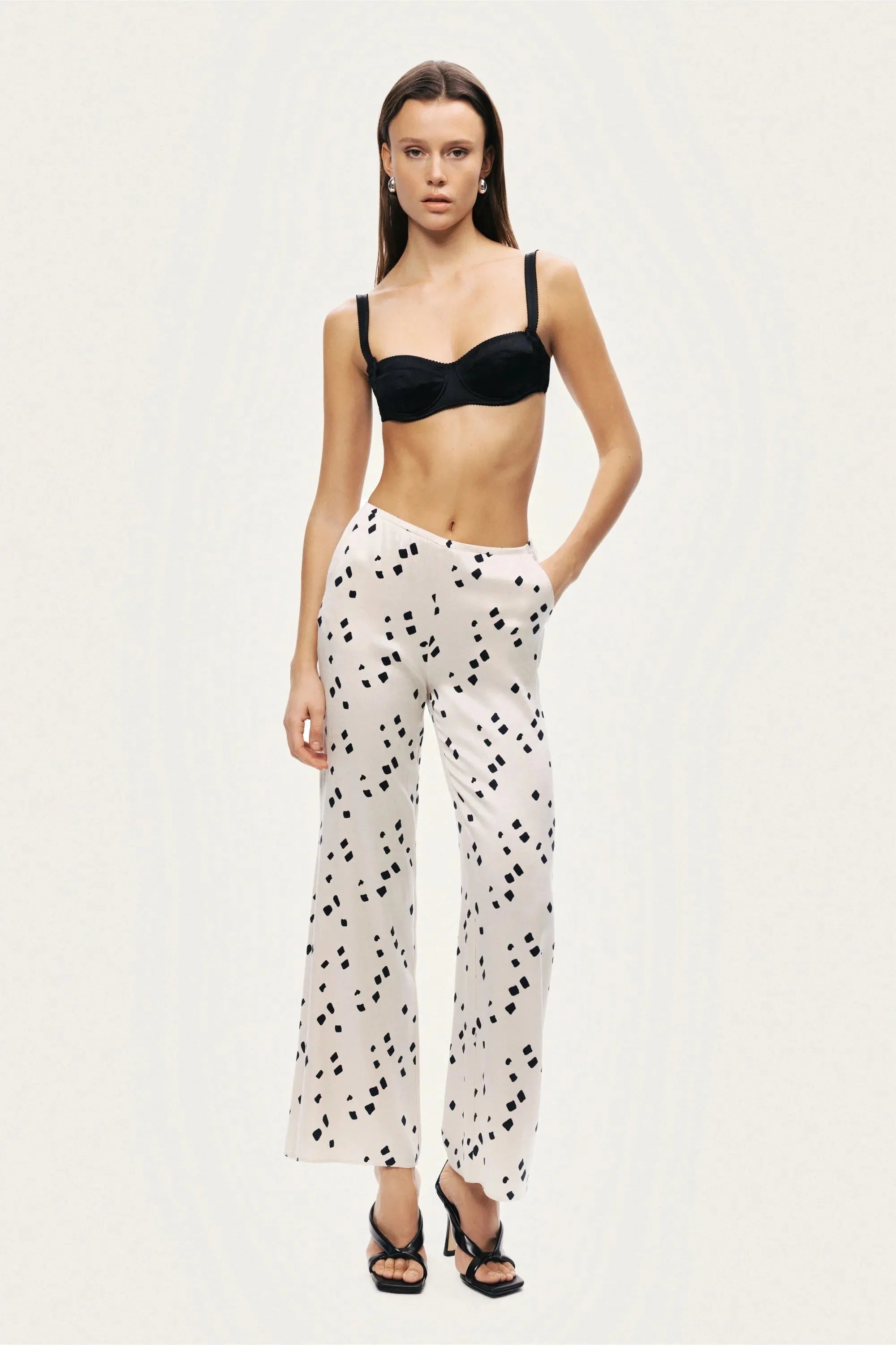 Nocturne Multi-Coloured Women Printed Wide-Leg Pants SKU: N26YN3475_0007 Image 05