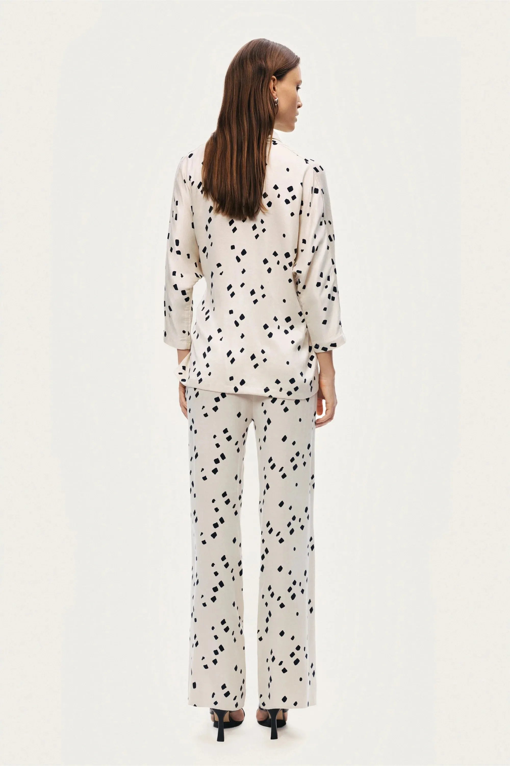 Nocturne Multi-Coloured Women Printed Wide-Leg Pants SKU: N26YN3475_0007 Image 08