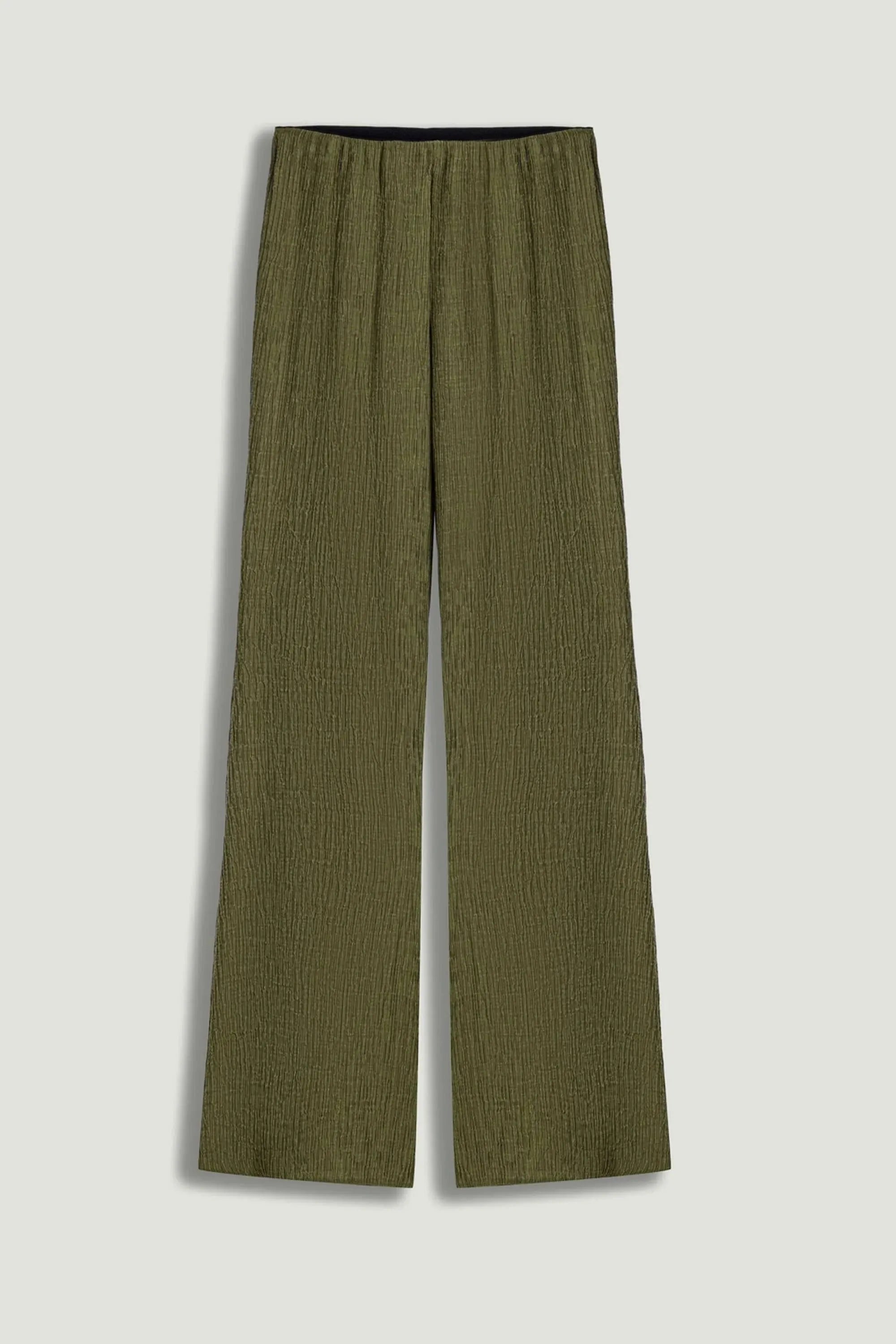 Nocturne Khaki Women Flared High-Waist Pants SKU: N26YN3492_0010 Image 01