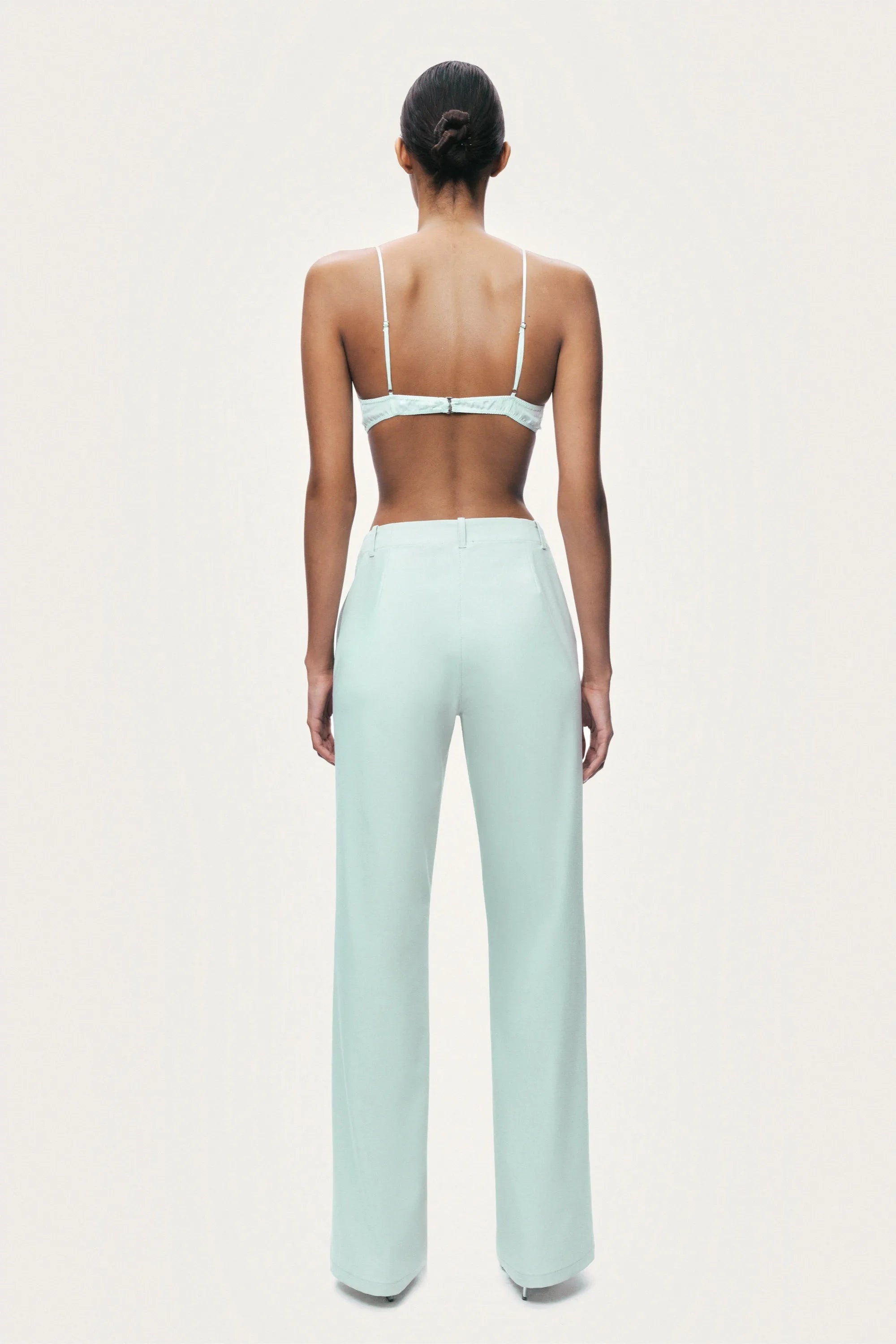 Nocturne Mint Green Women Straight Leg Trouser SKU: N26YN3514_0037 Image 03