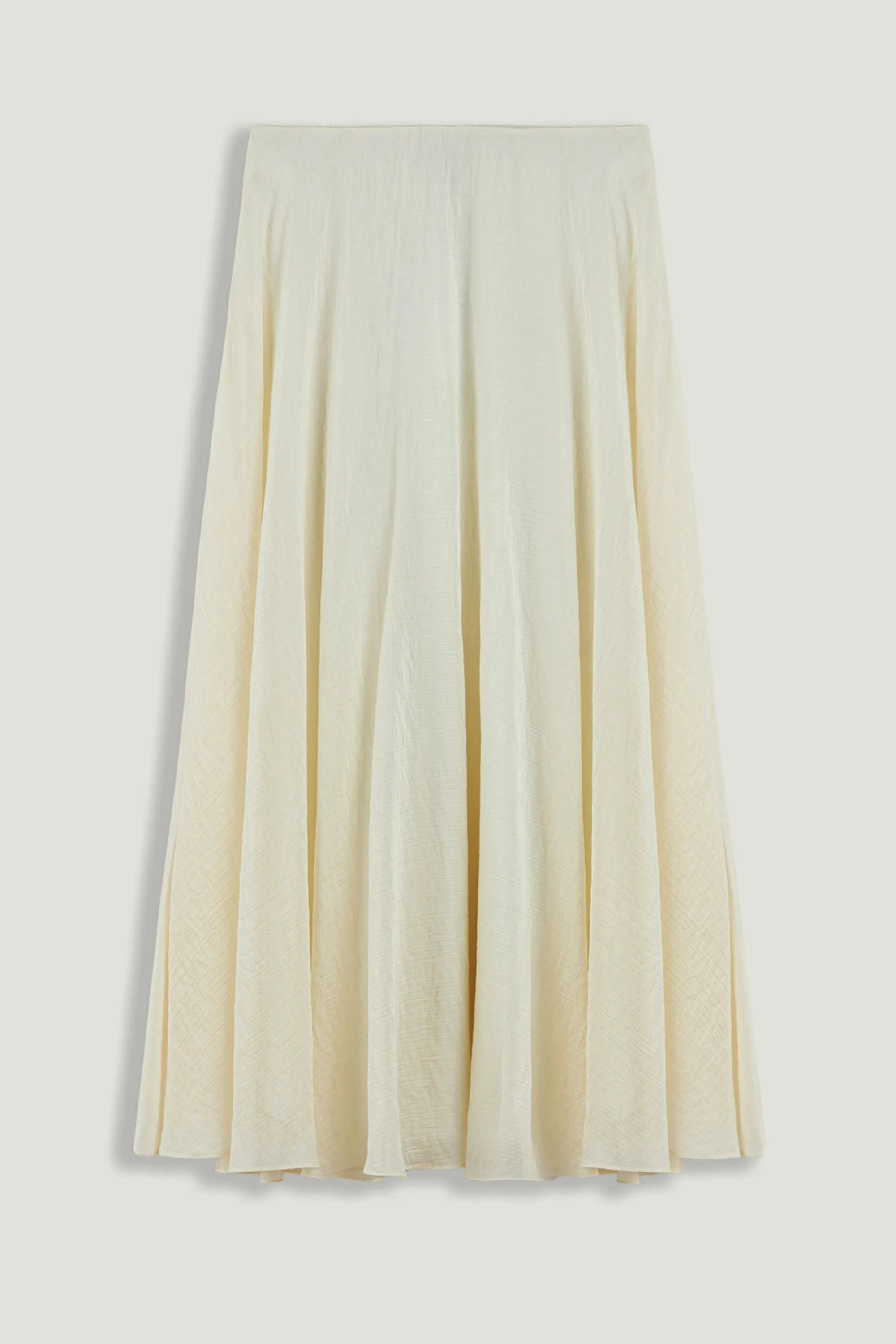 Nocturne Off-White Women Flowy High-Waisted Midi Skirt SKU: N26YN4270_0014 Image 01