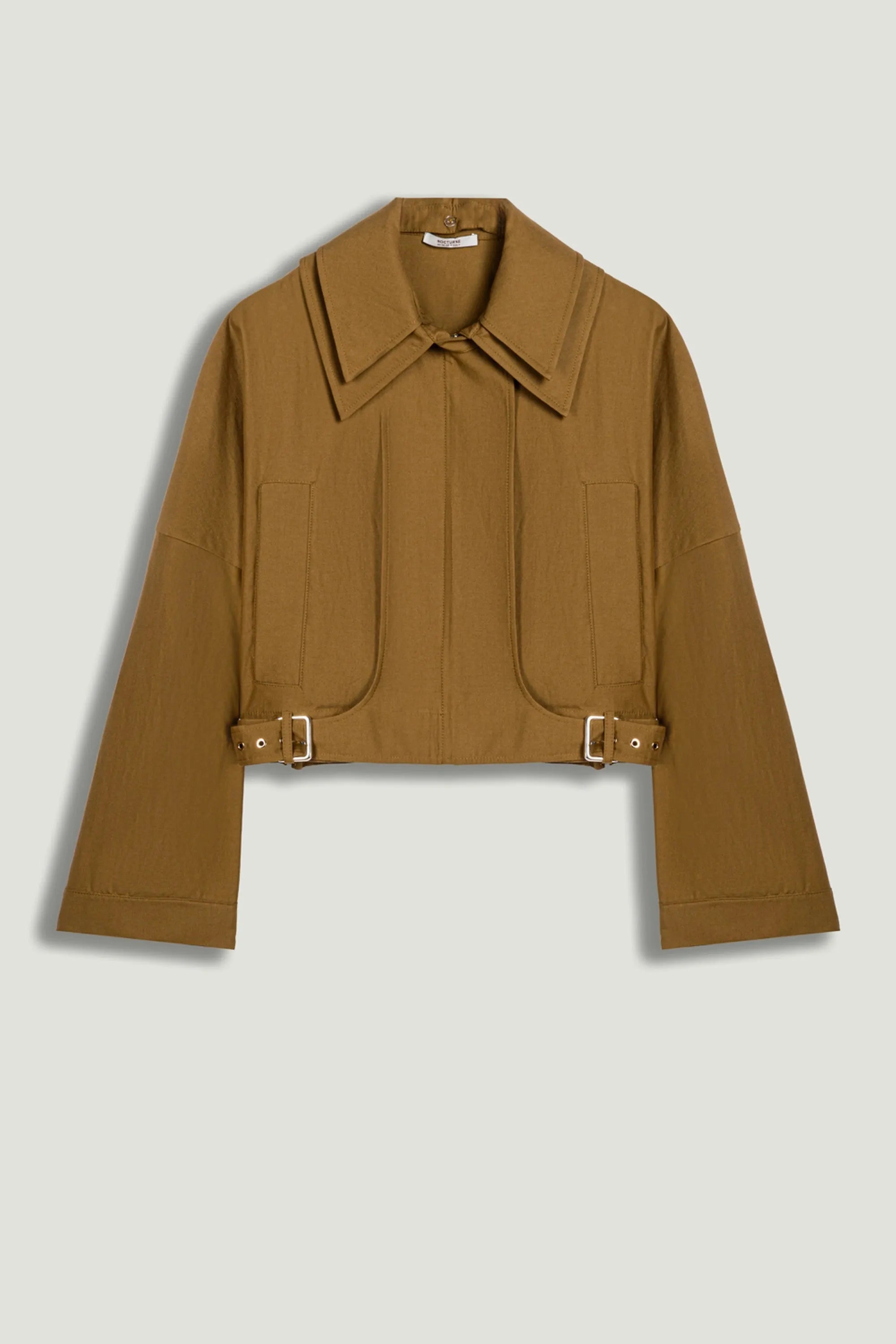 Nocturne Camel Women Belted Utility Jacket SKU: N26YN5358_0053 Image 01