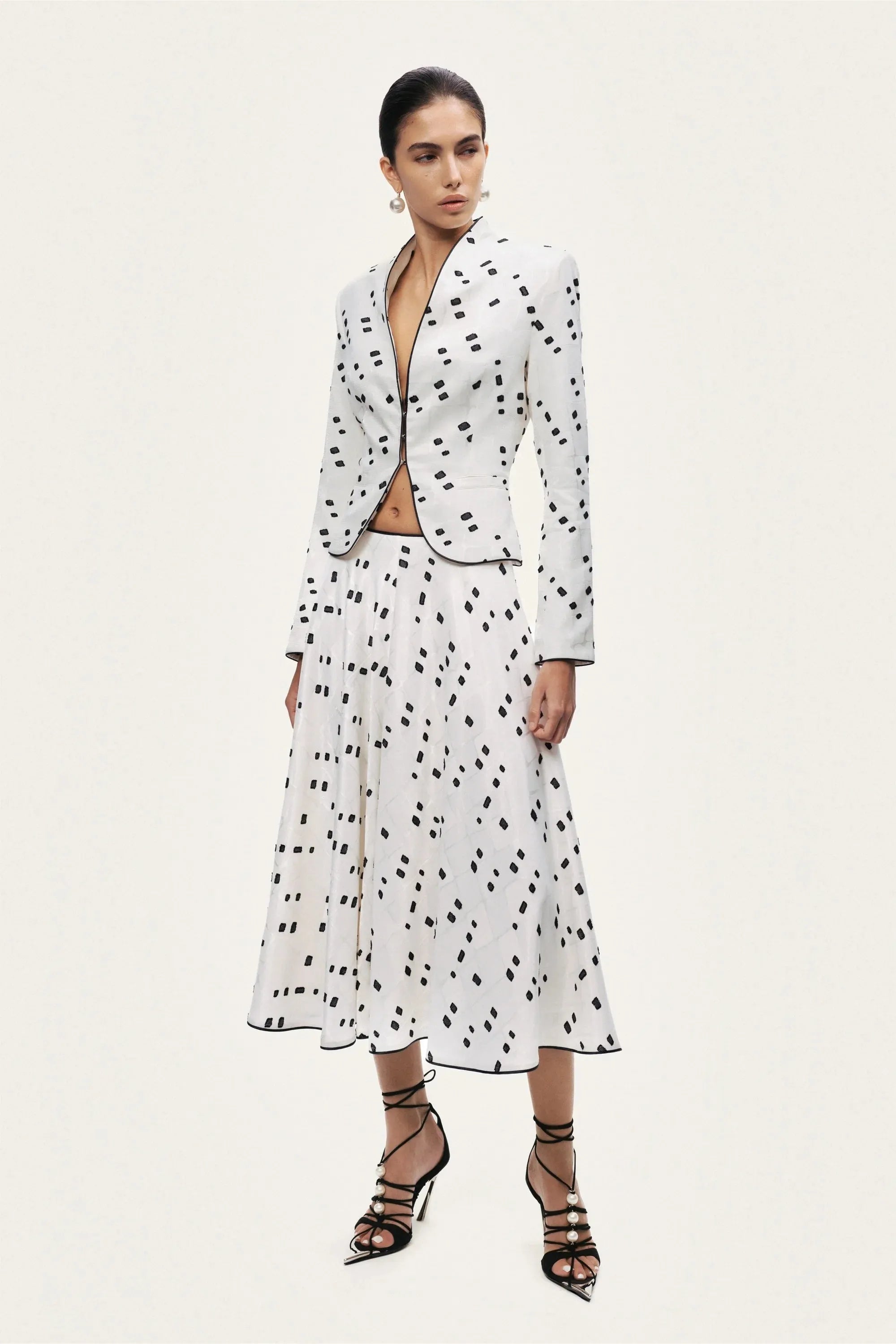 Nocturne Multi-Coloured Women Printed Tailored Jacket SKU: N26YN5360_0007 Image 03