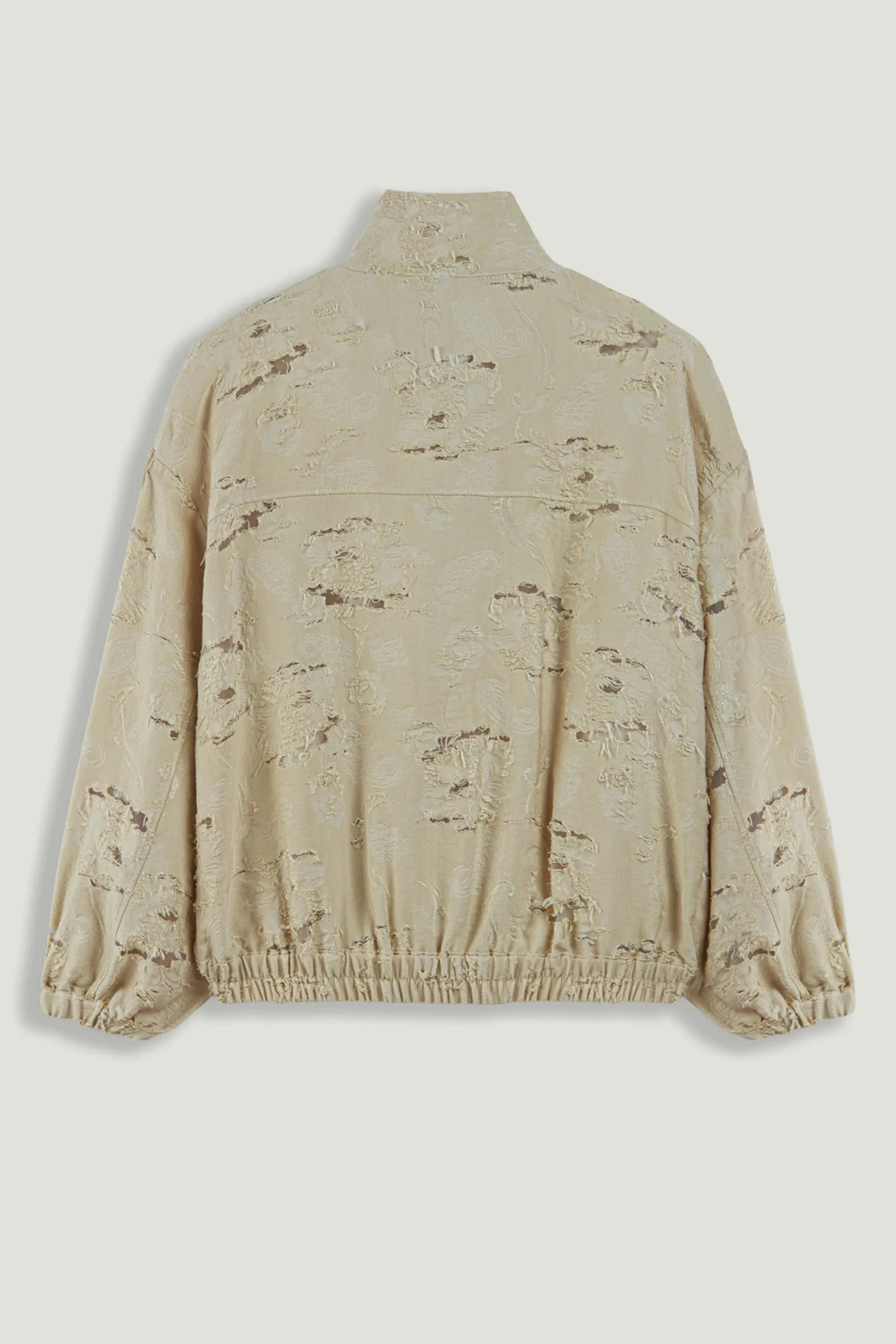 Nocturne Off-White Women Jacquard Bomber Jacket SKU: N26YN5374_0014 Image 09
