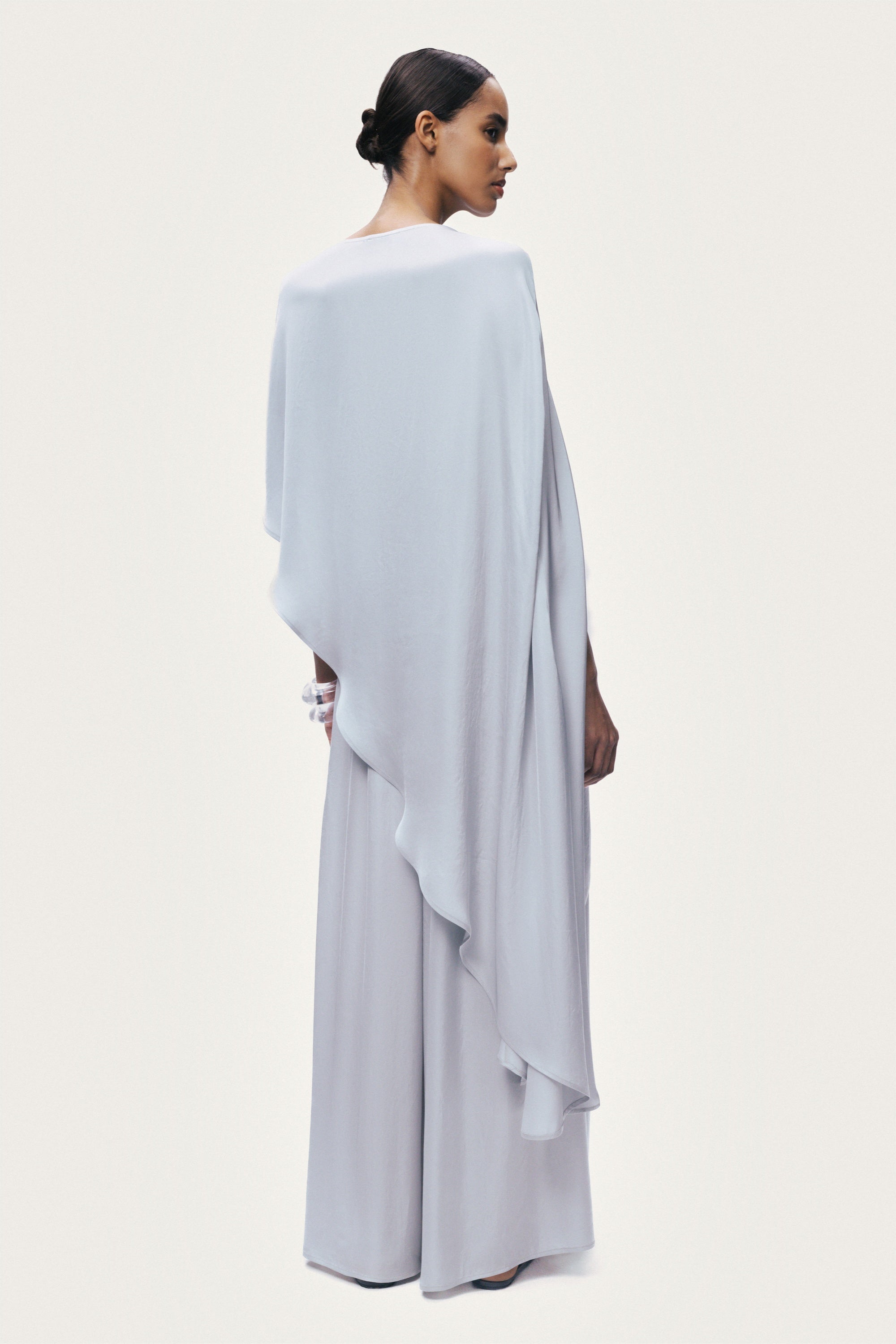 Draped Cape Blouse
