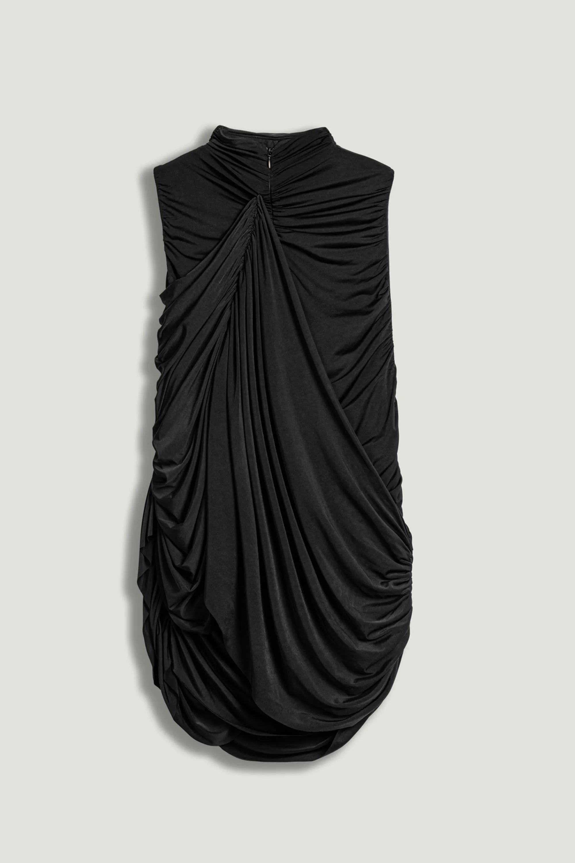 Nocturne Black Women Asymmetric Draped Blouse SKU: N26YN6248_0002 Image 10