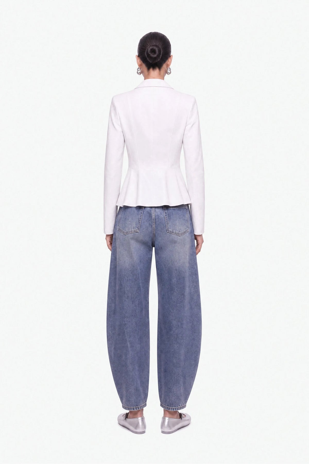 Nocturne White Women Pleat Detail Shirt SKU: N27KN25262_0001 Image 03