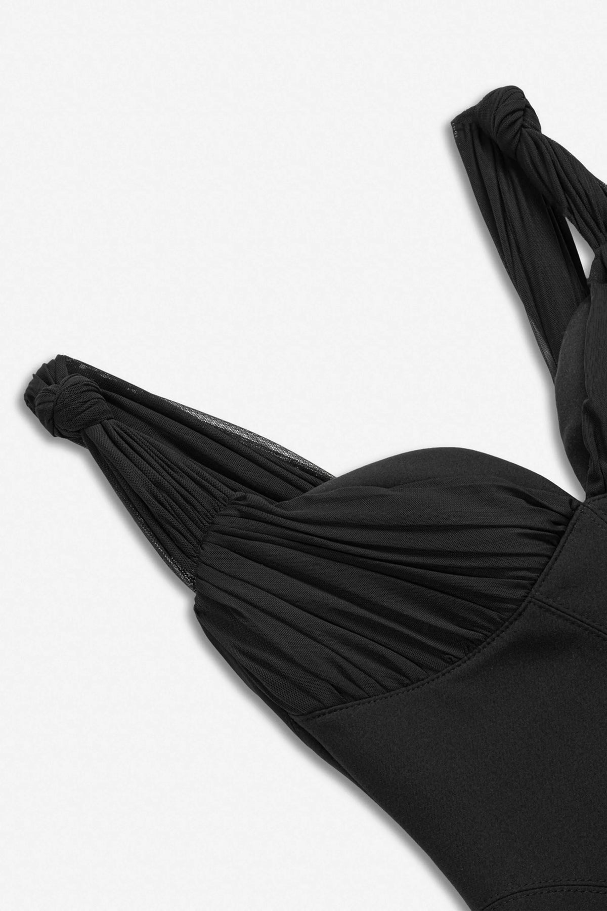Nocturne Black Women Boned Sweetheart Peplum Midi Dress SKU: N27KN2849_0002 Image 07